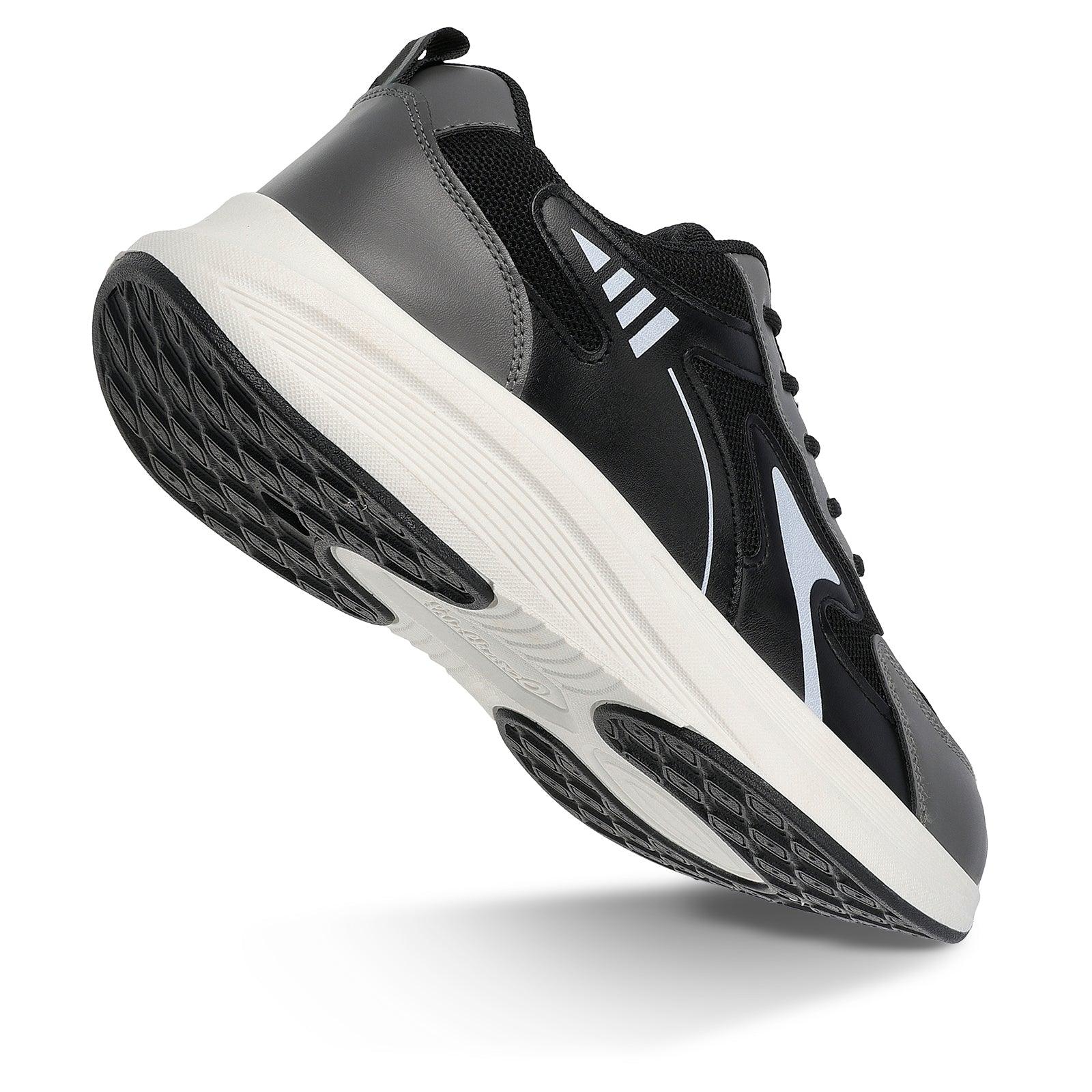 Men's Lace-up Casual Shoes - WS97538 Black Grey - Image 5