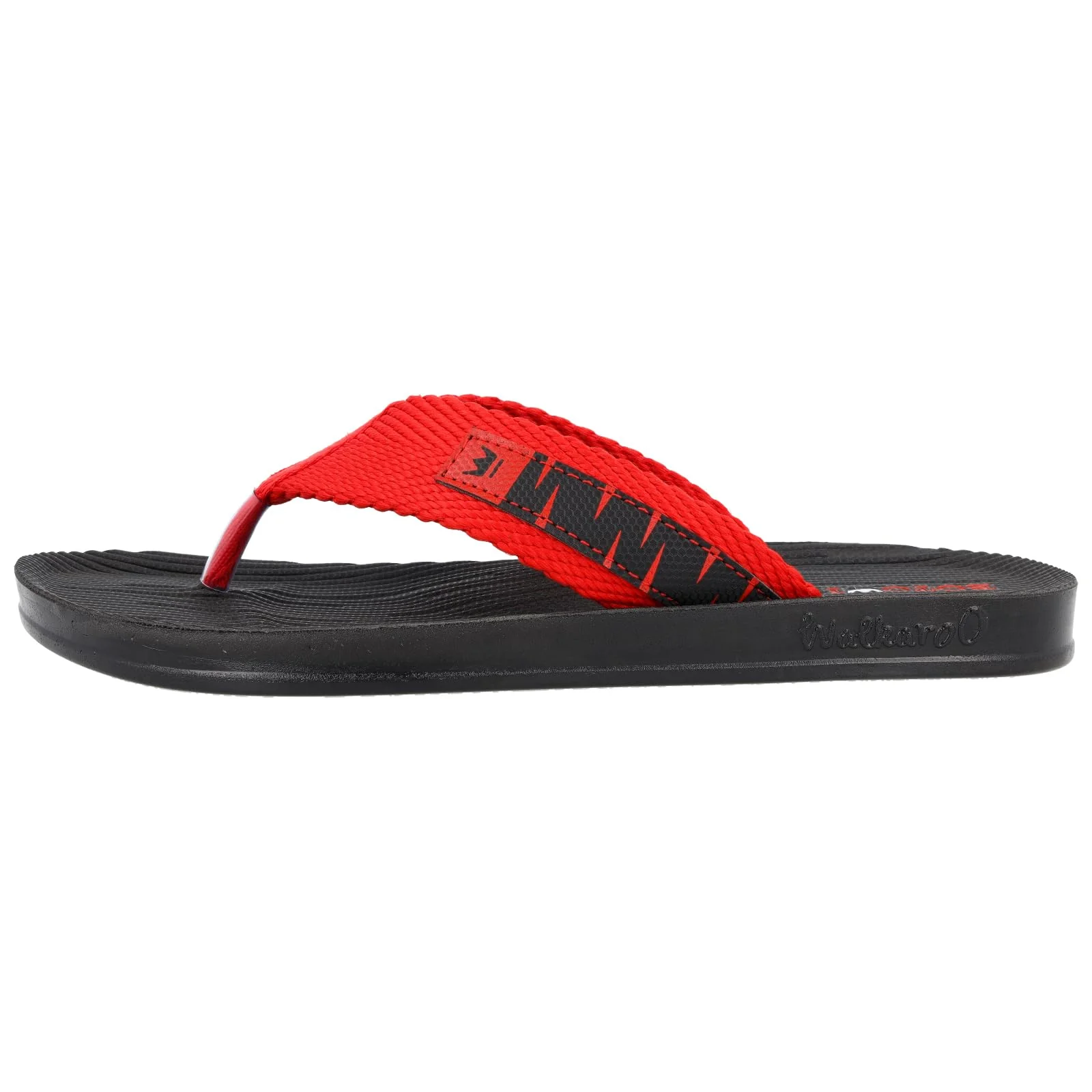 BOTOWI Men's Slipper - BW3501 Black Red - Image 3