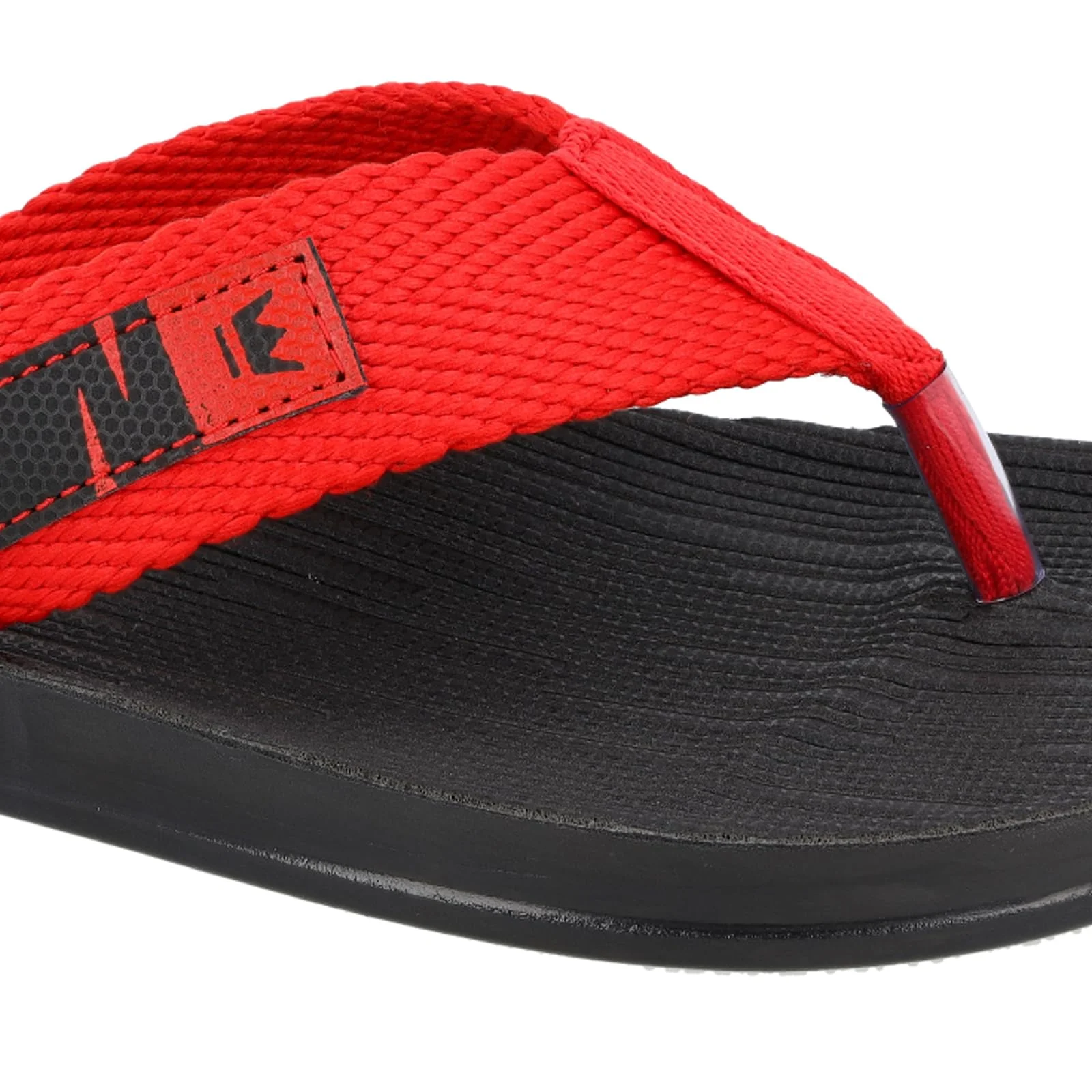 BOTOWI Men's Slipper - BW3501 Black Red - Image 4