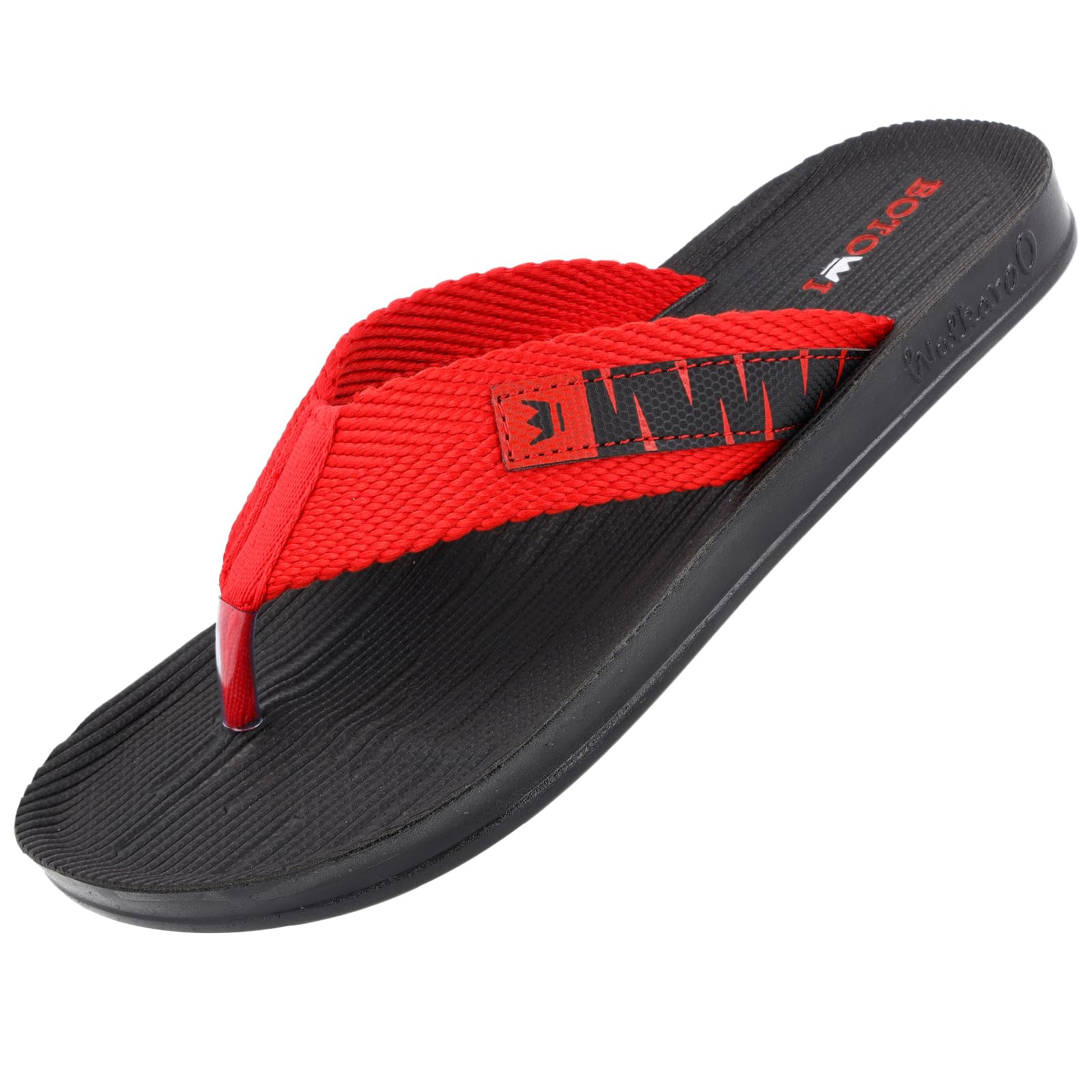 BOTOWI Men's Slipper - BW3501 Black Red - Image 6