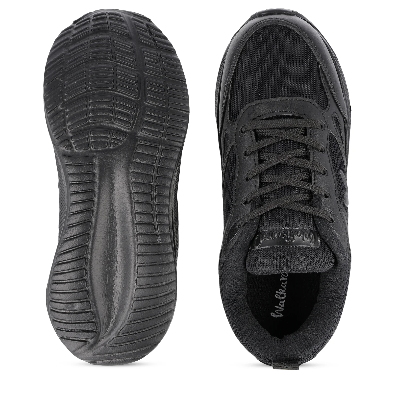 Boy's Lace-up Sports Shoe - WS3093 Black - Image 2