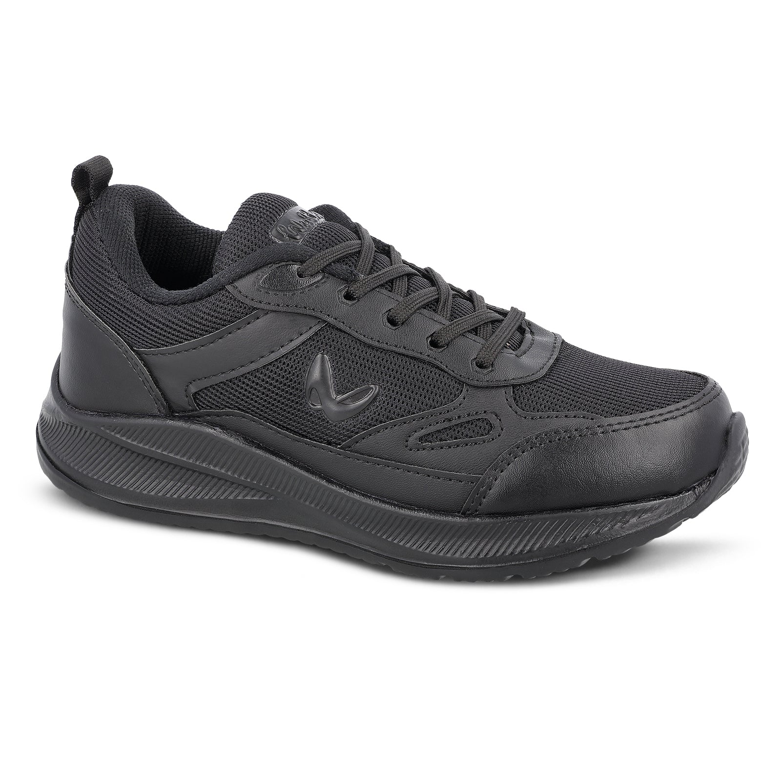 Boy's Lace-up Sports Shoe - WS3093 Black - Image 4