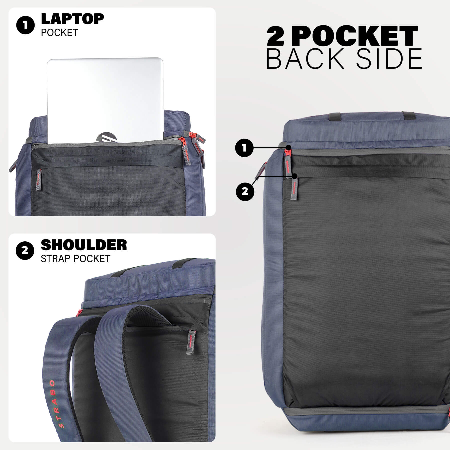 Camper 2-in-1 Duffel + Backpack - Grey - Image 3