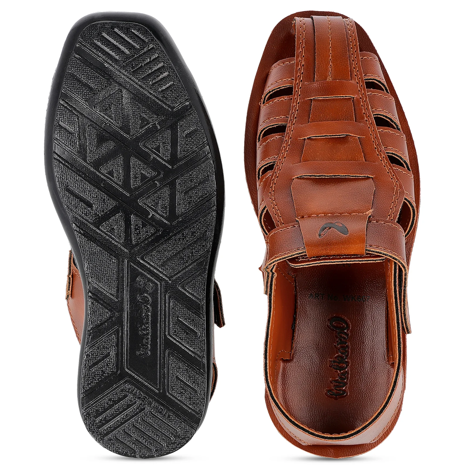 Kid's Roman Sandals - WK667 Tan - Image 2