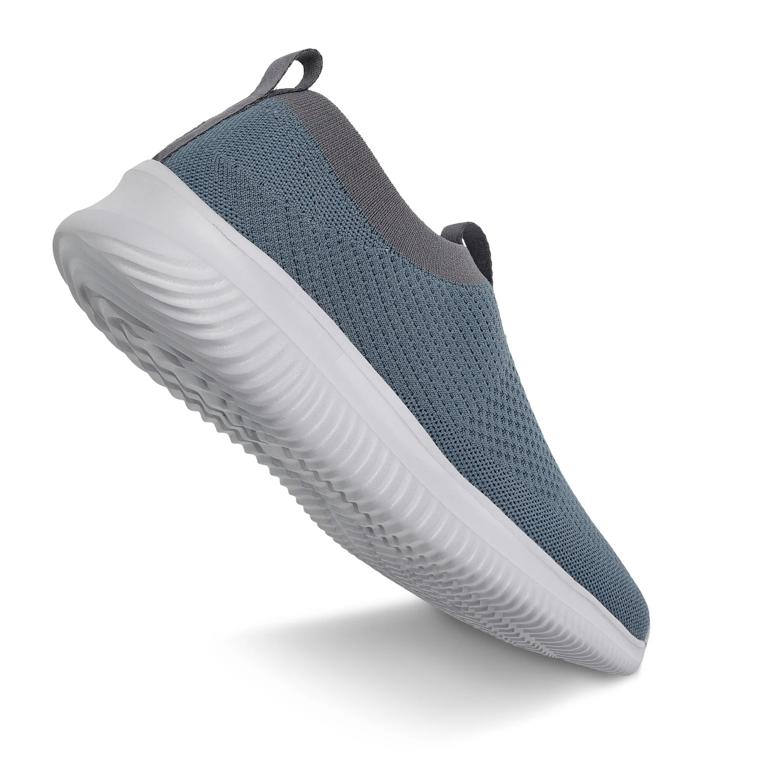 Men`s Slip-on Walking Shoes - WS9551 Cyan Grey - Image 5