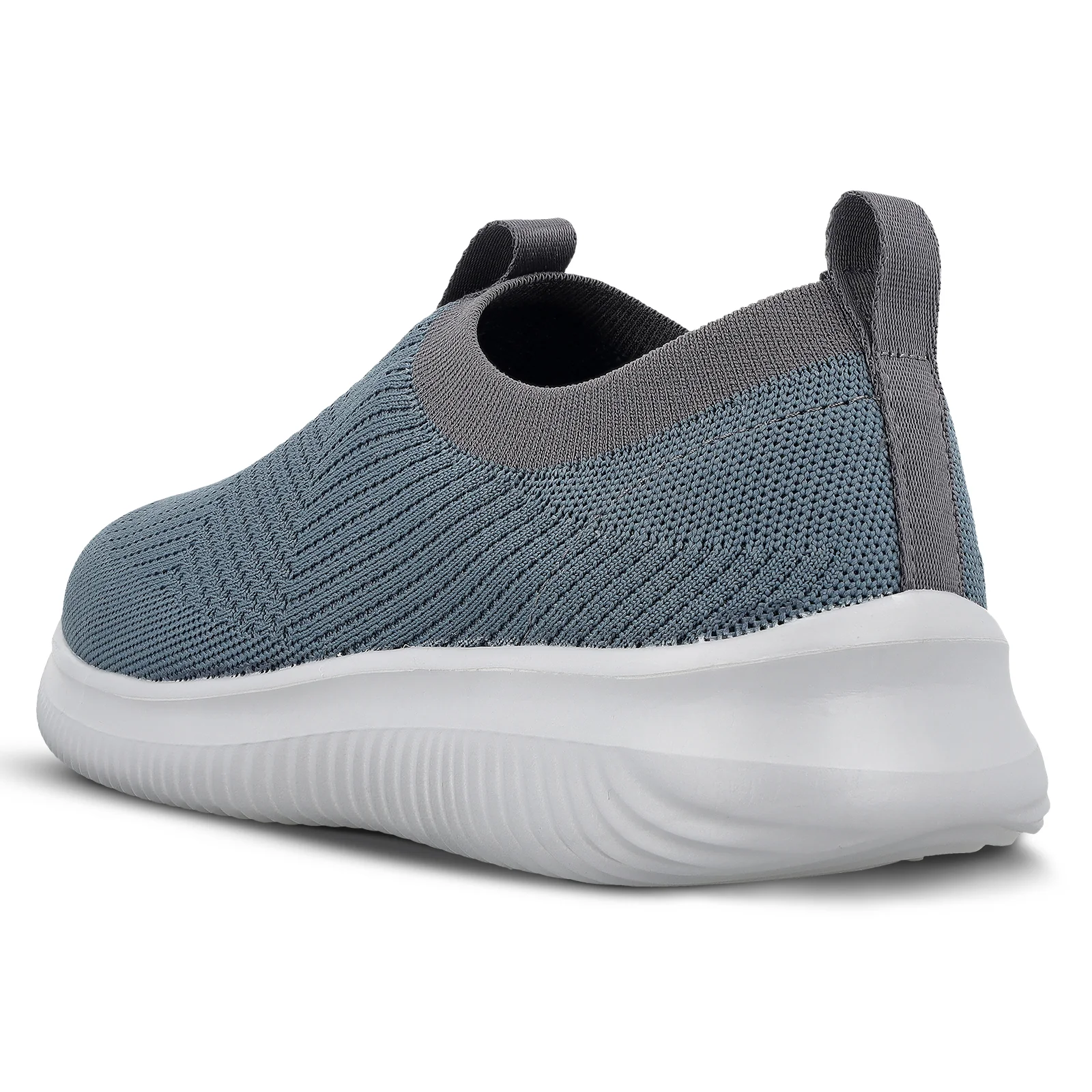 Men`s Slip-on Walking Shoes - WS9551 Cyan Grey - Image 6