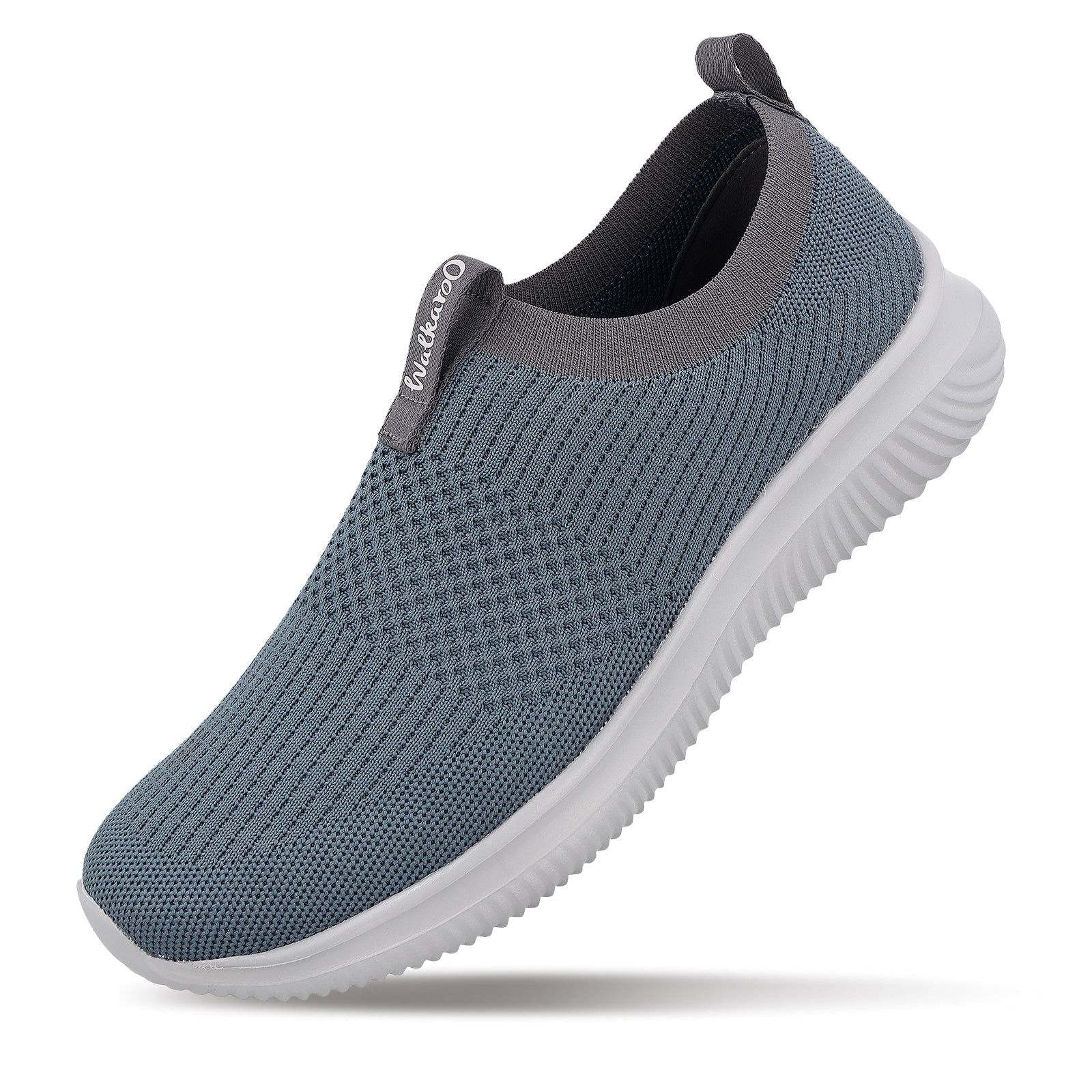 Men`s Slip-on Walking Shoes - WS9551 Cyan Grey - Image 7