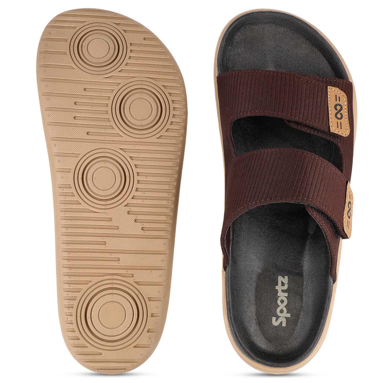 Men's Daily Wear Comfort Sandals - SGE28006 Brown - Image 3