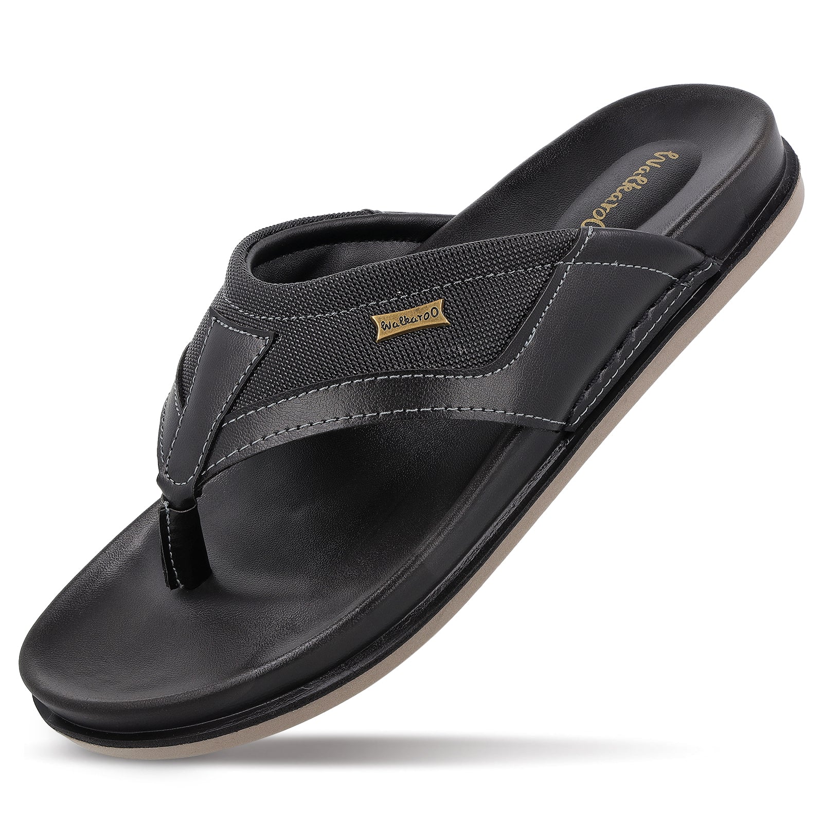Men's Daily Wear Comfort Sandals - WE1020 Black - Image 6