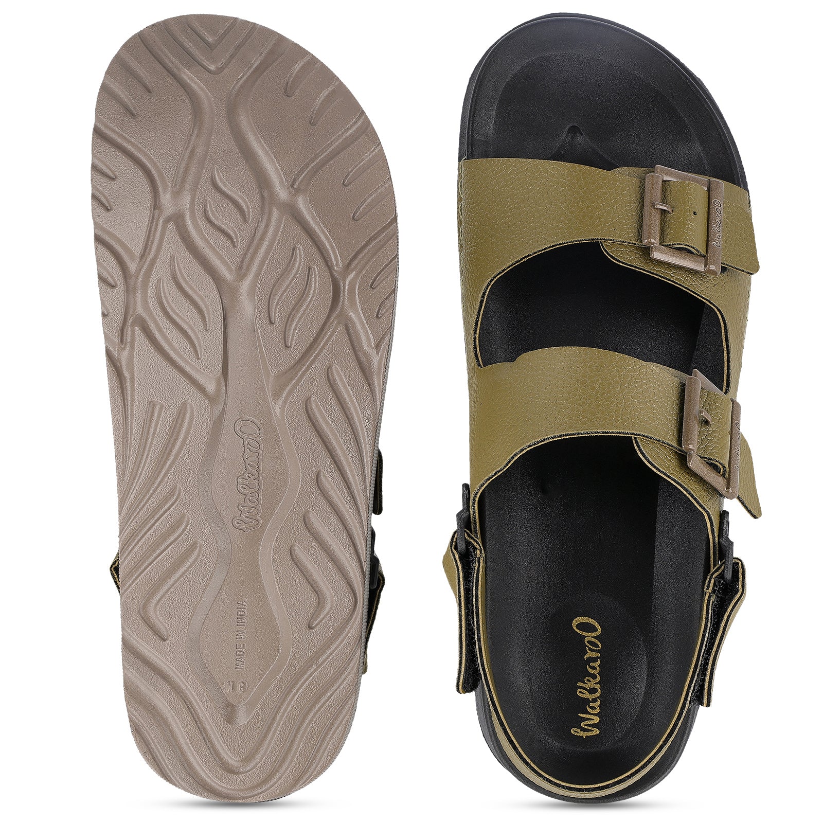 Men's Daily Wear Comfort Sandals - WE1716 Olive - Image 3