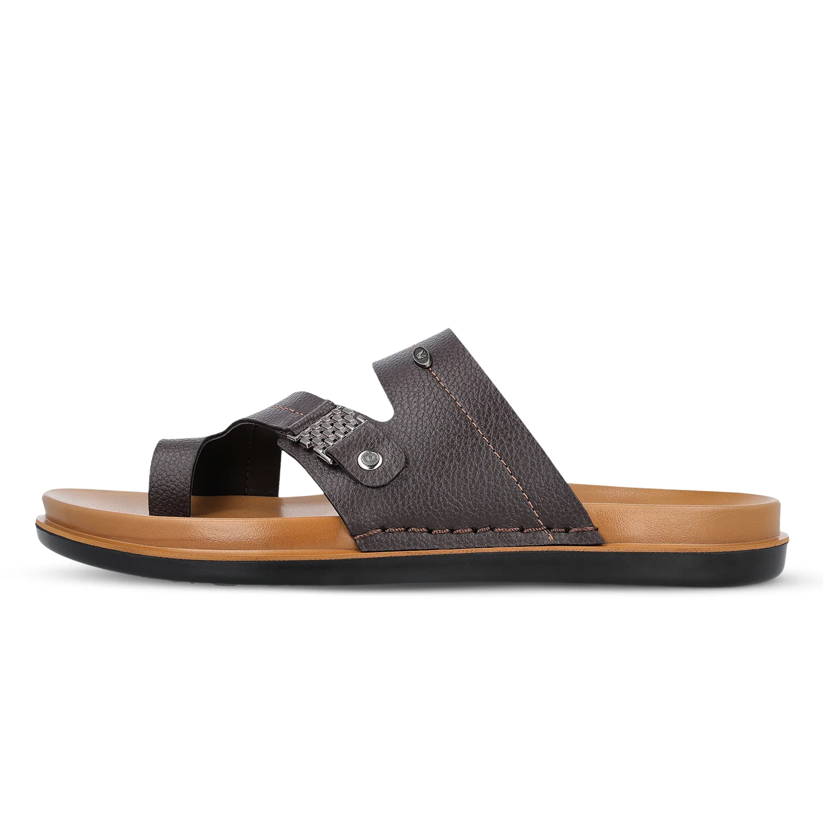 Men's Daily Wear Comfort Sandals - WGP53015 Brown - Image 4