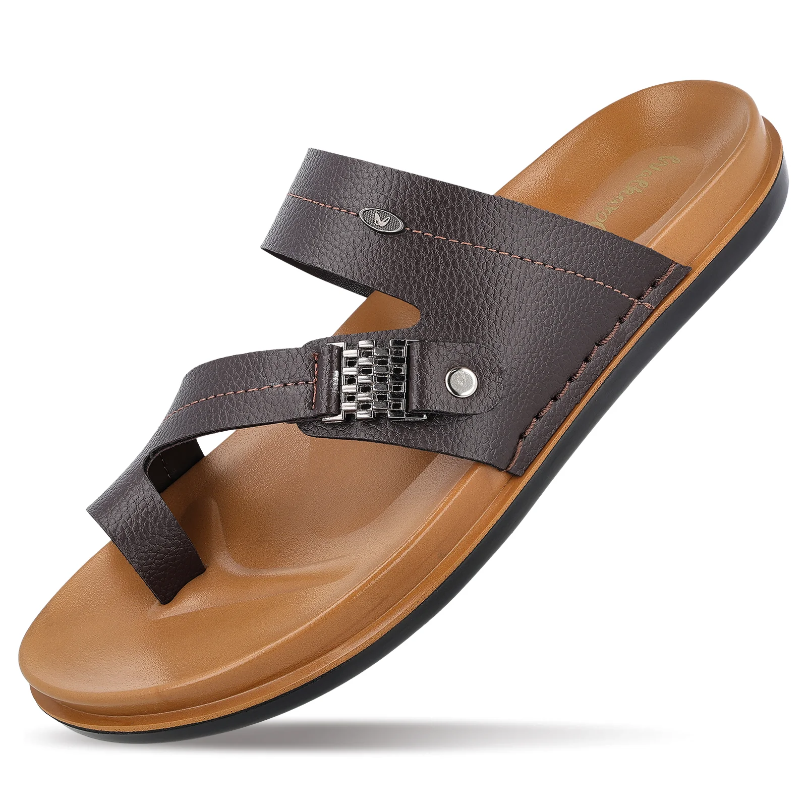 Men's Daily Wear Comfort Sandals - WGP53015 Brown - Image 6