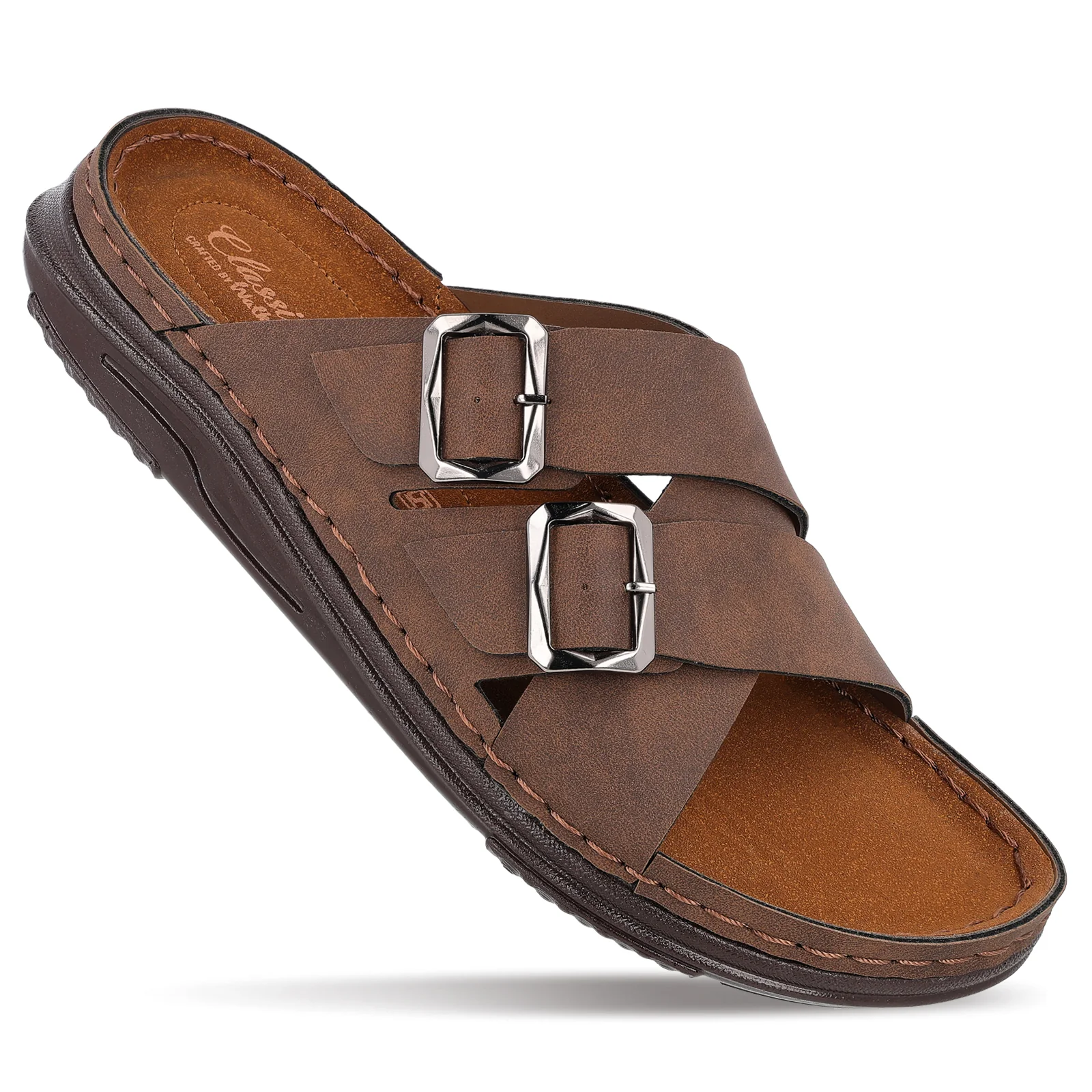 Men's Daily Wear Comfort Sandals - WGP53052 Brown