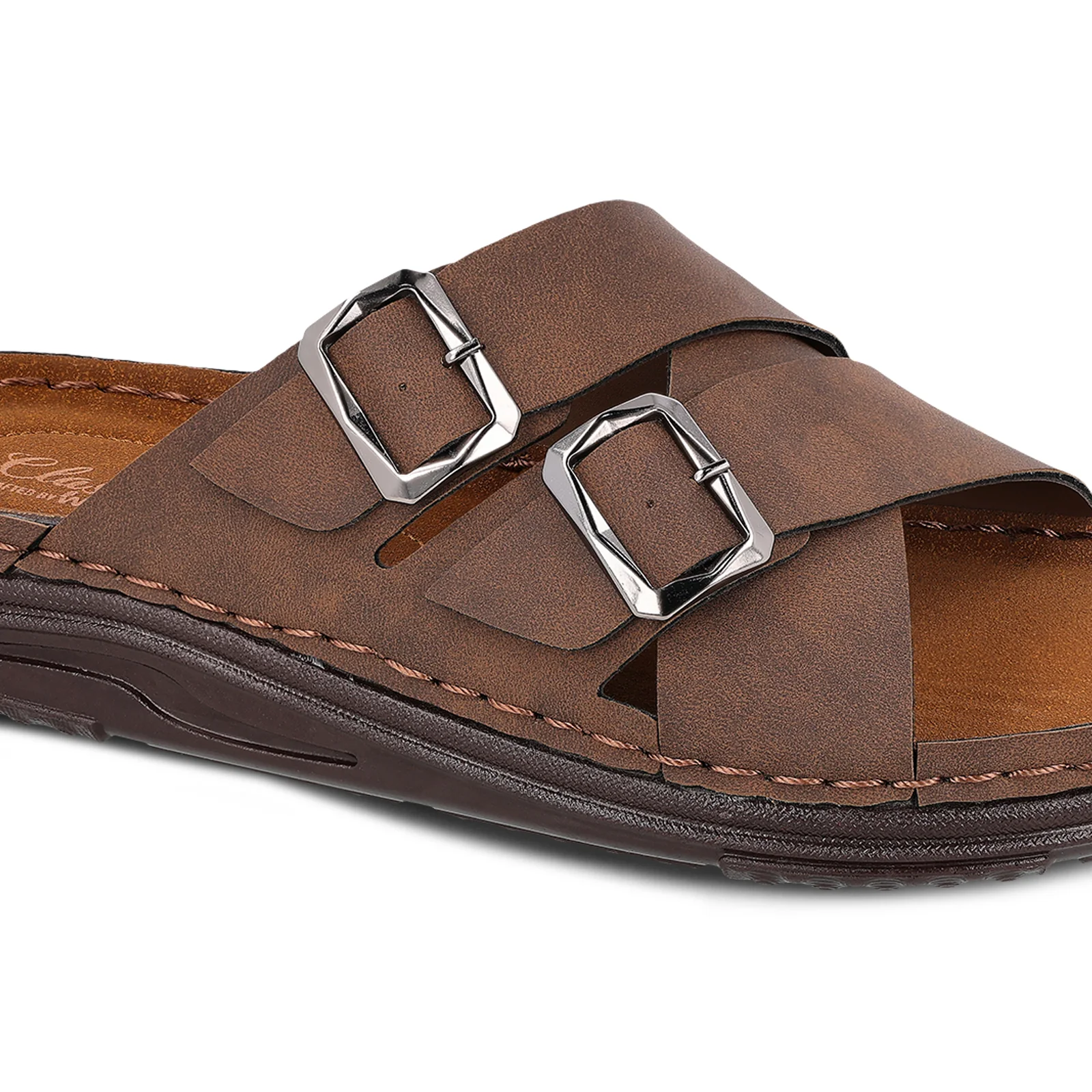 Men's Daily Wear Comfort Sandals - WGP53052 Brown - Image 5
