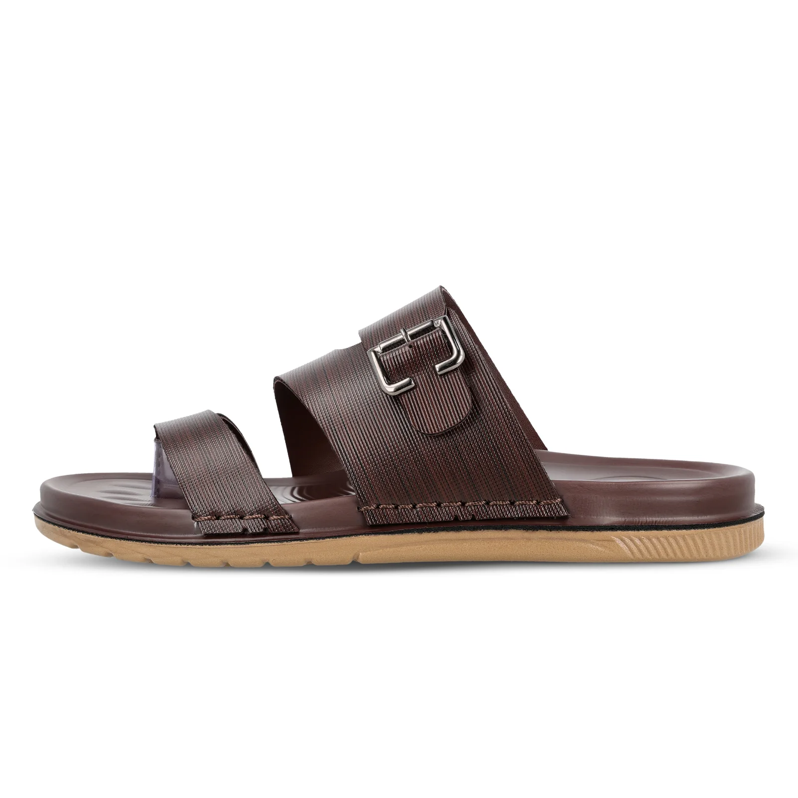 Men's Daily Wear Comfort Sandals - WGP53209 Brown - Image 4