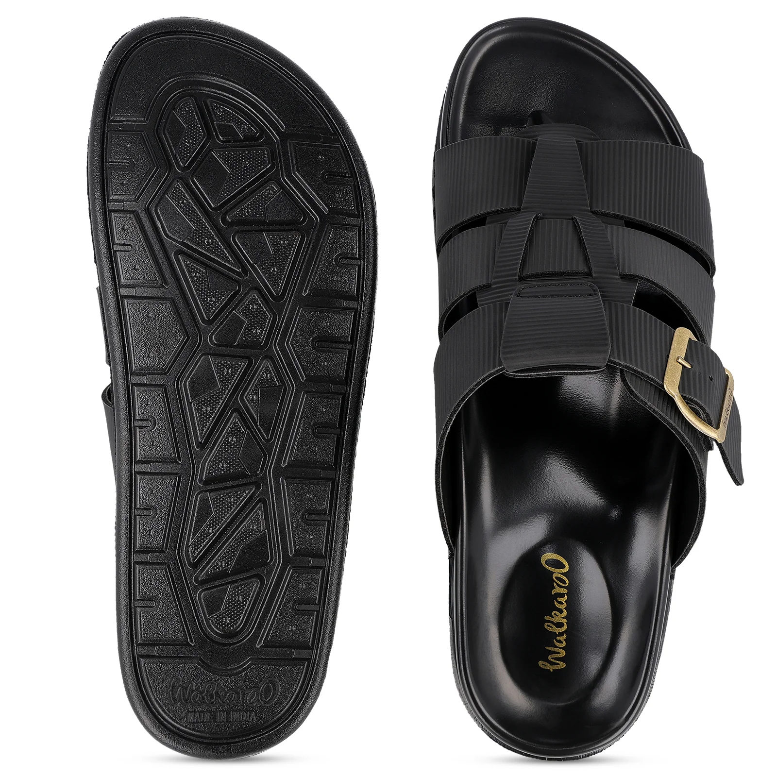 Men's Daily Wear Comfort Sandals - WGP53297 Black - Image 2
