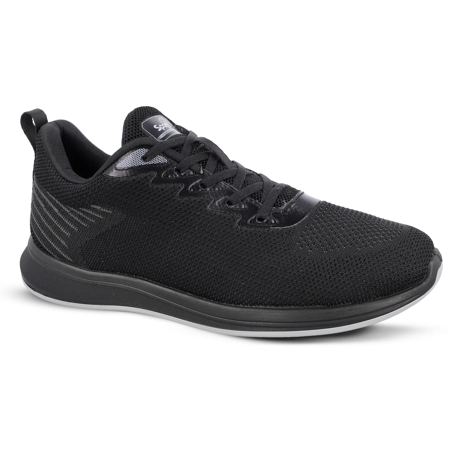 Men's Daily Wear Non Marking Sports Shoes - WS6091 Black - Image 4