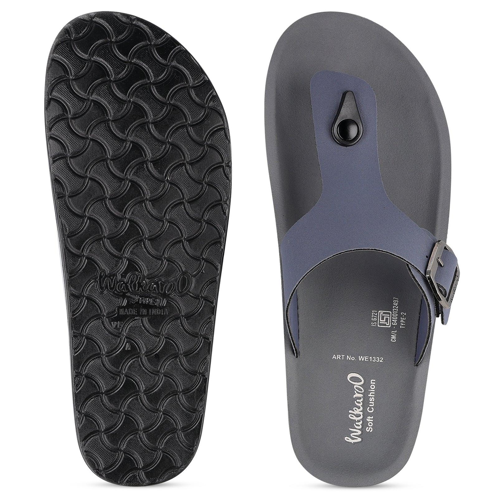 Men's Daily Wear Sandals - WE1332 Blue Grey - Image 2