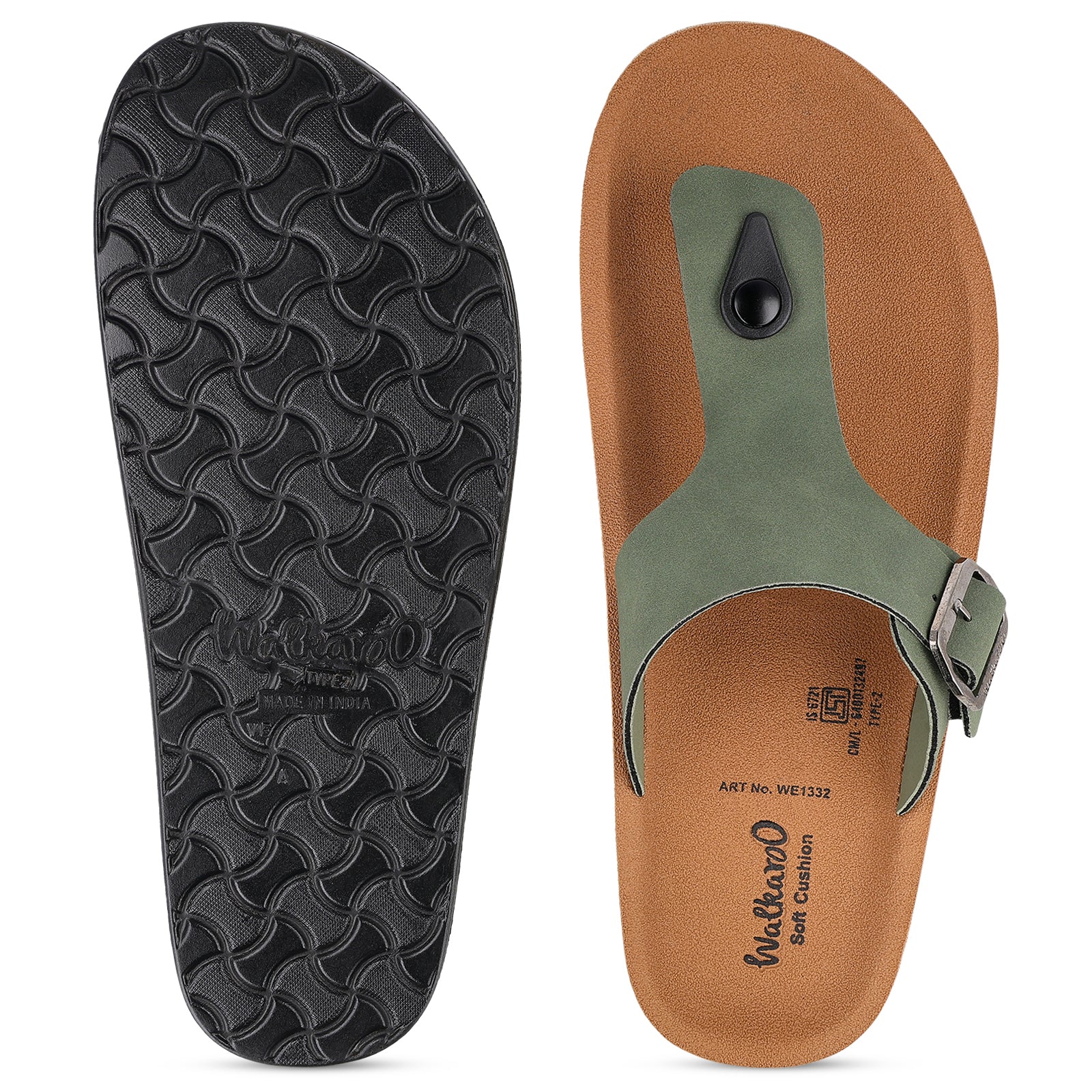 Men's Daily Wear Sandals - WE1332 Olive - Image 2
