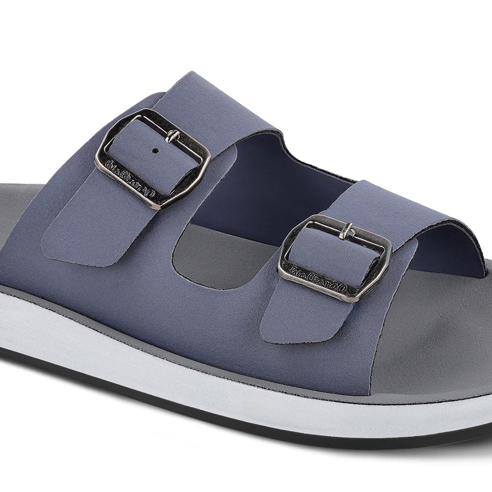 Men's Daily Wear Sandals - WE1333 Blue Grey - Image 4