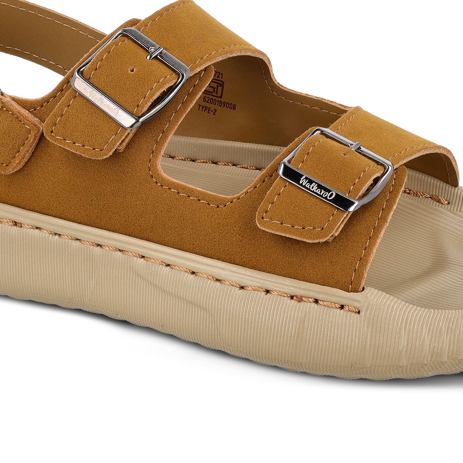 Men's Daily Wear Sandals - WE8822 Khaki Tan - Image 4