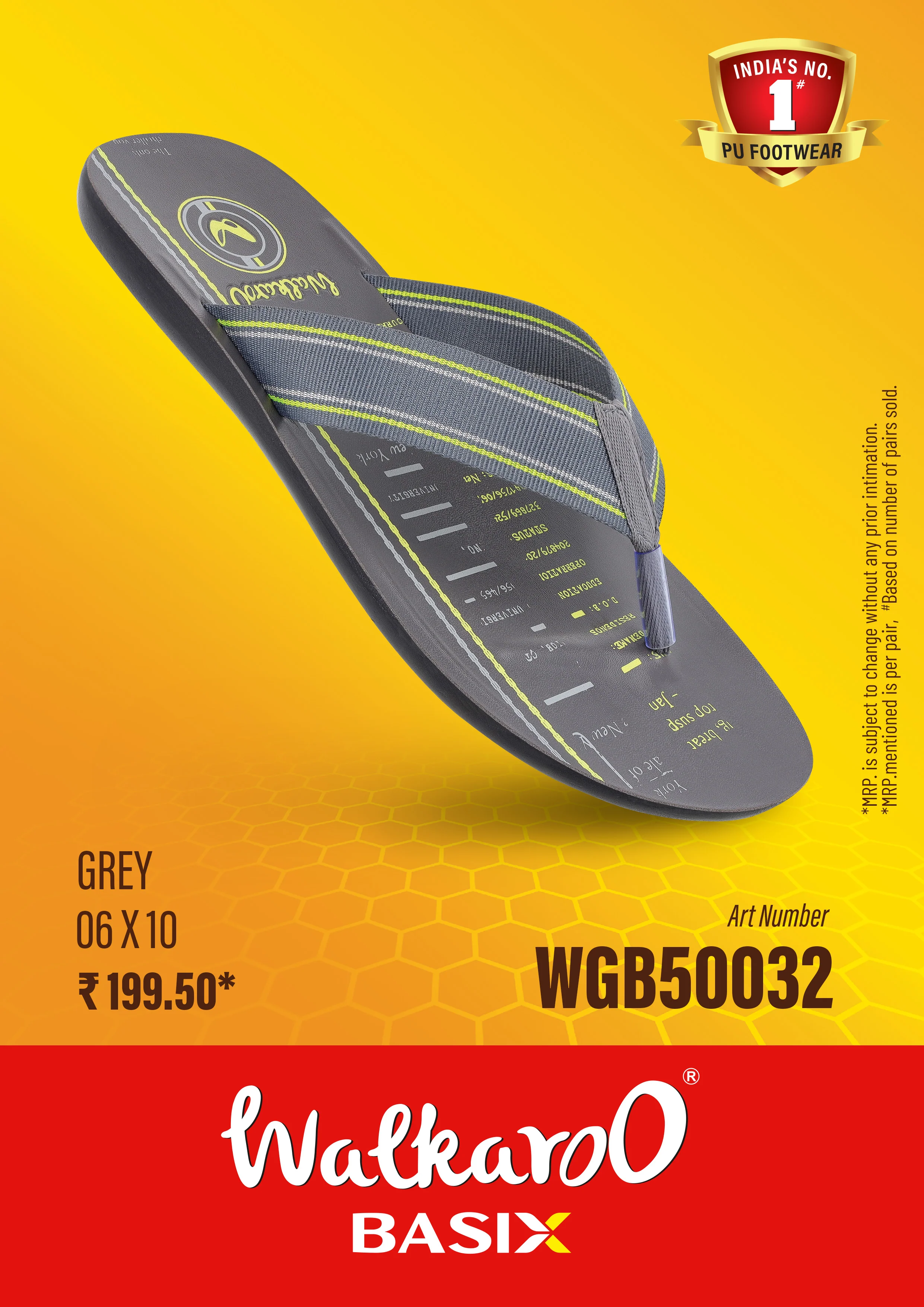 Men's Daily Wear Sandals  - WGB50032 Grey