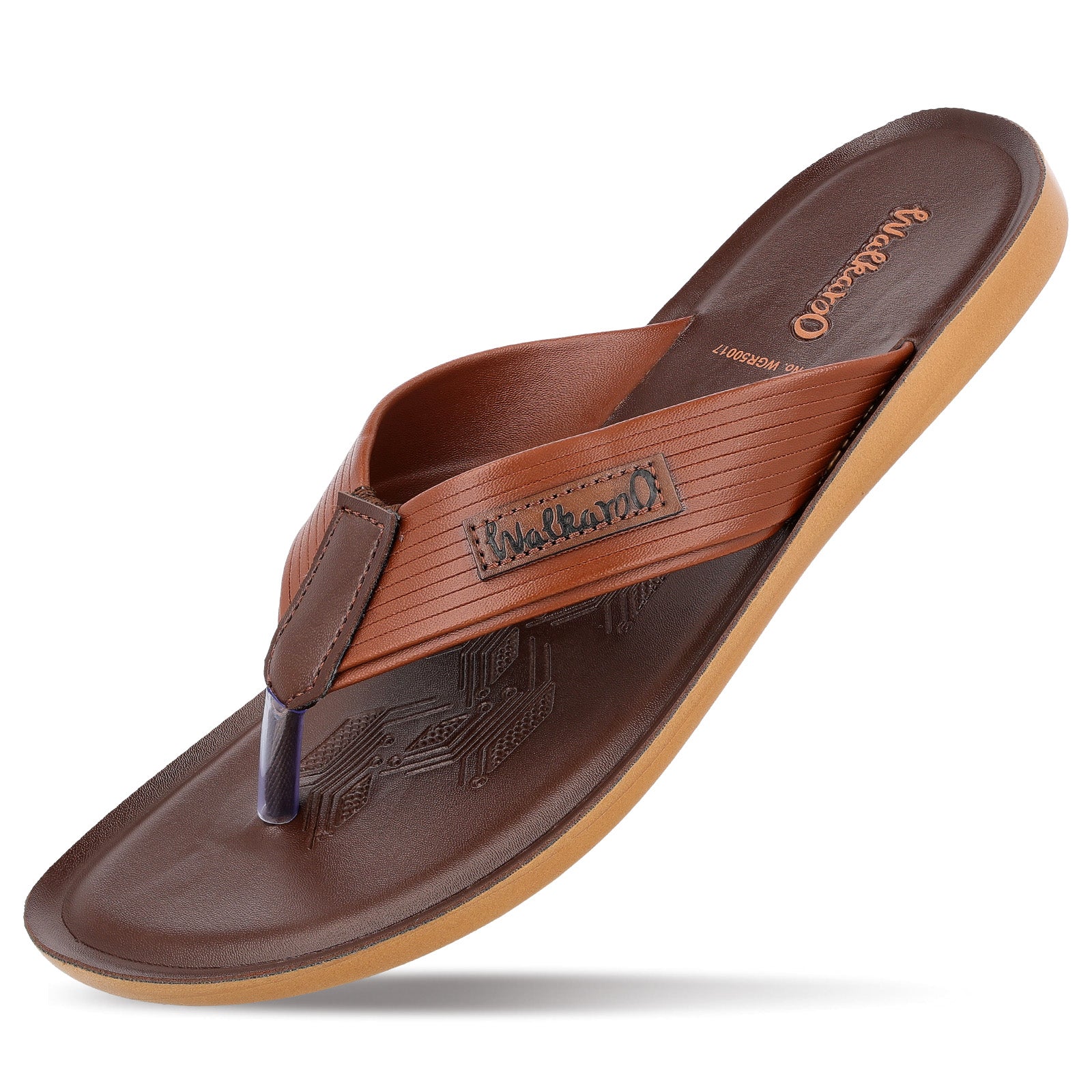 Men's Daily Wear Sandals - WGR50017 Brown - Image 5