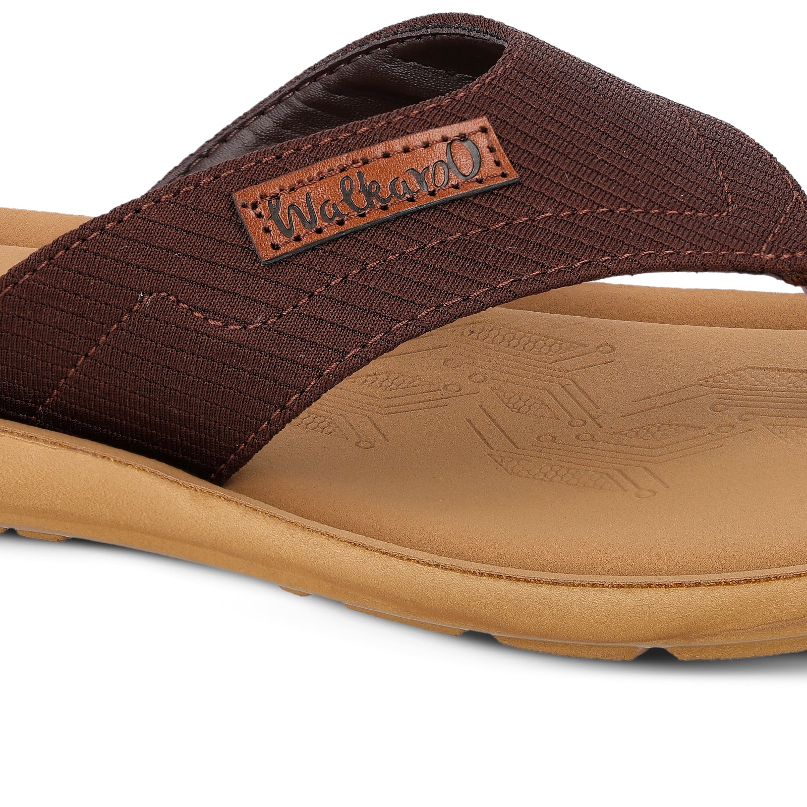 Men's Daily Wear Sandals - WGR50024 Brown - Image 5