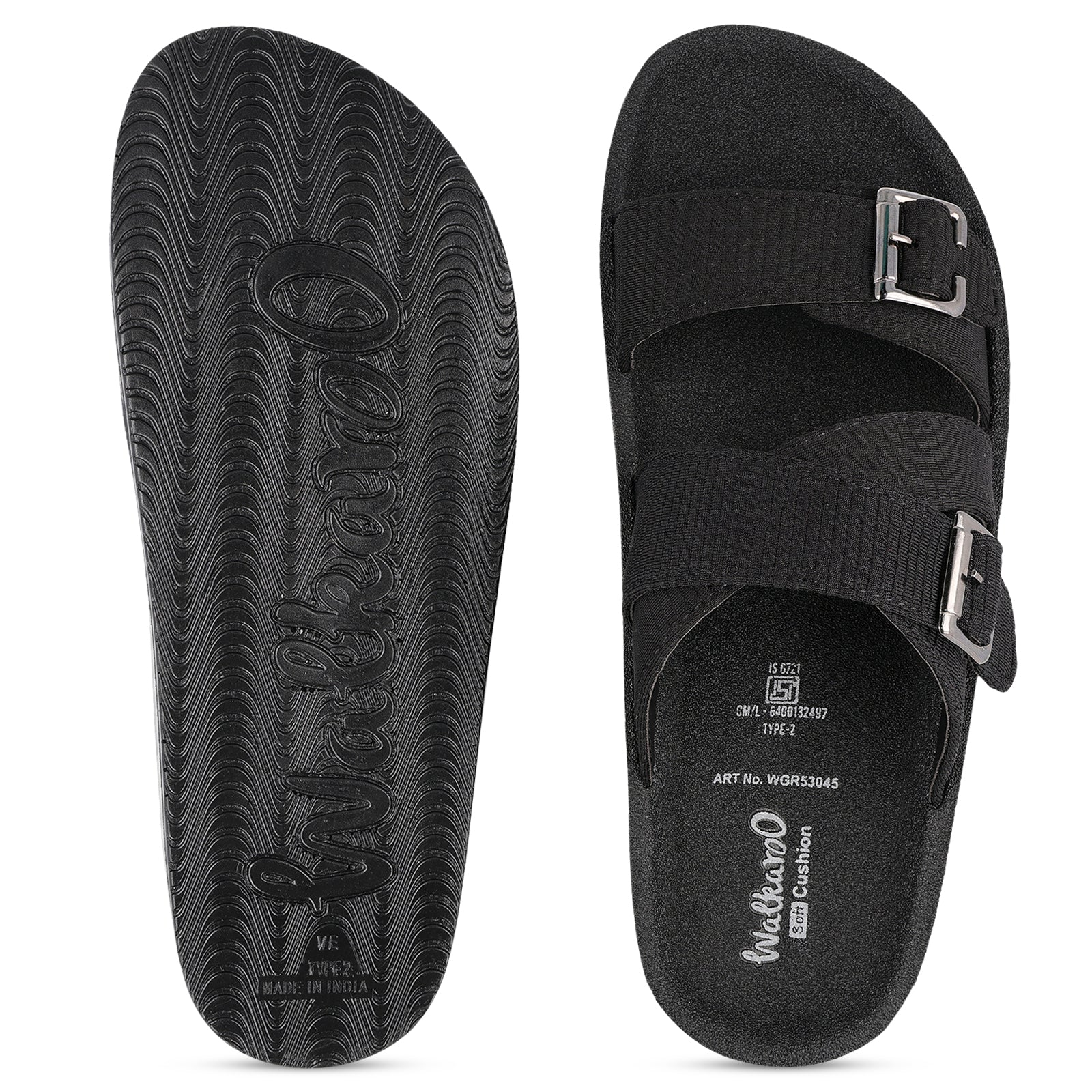 Men's Daily Wear Sandals - WGR53045 Black - Image 2