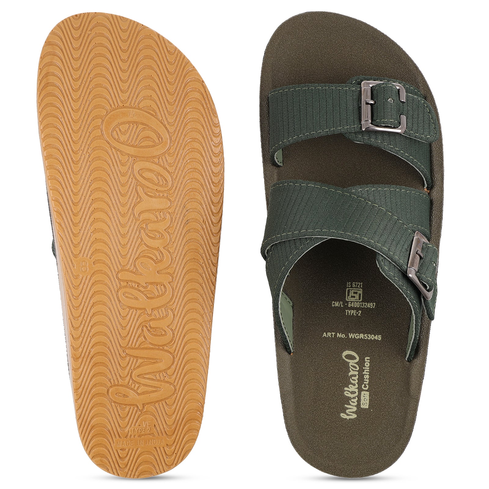Men's Daily Wear Sandals - WGR53045 Olive - Image 2