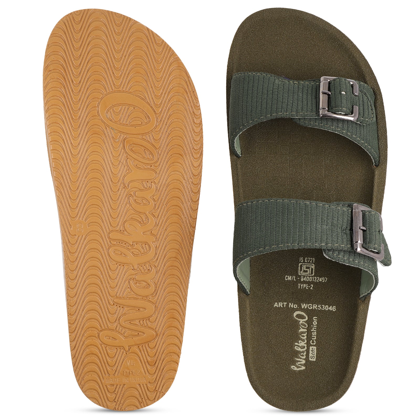 Men's Daily Wear Sandals - WGR53046 Olive - Image 3