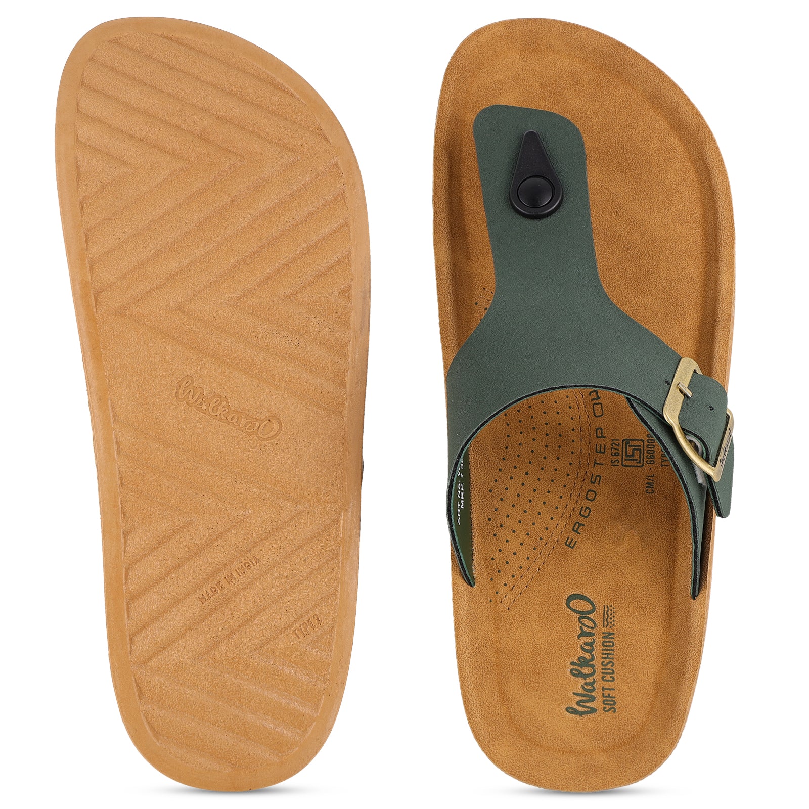 Men's Daily Wear Sandals - WGR53246 Dark Green - Image 2