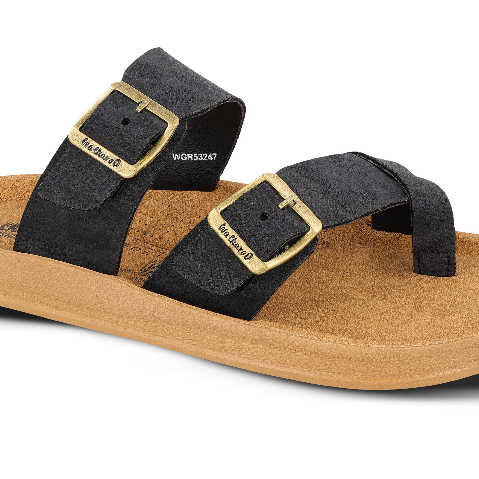 Men's Daily Wear Sandals - WGR53247 Black Beige - Image 4