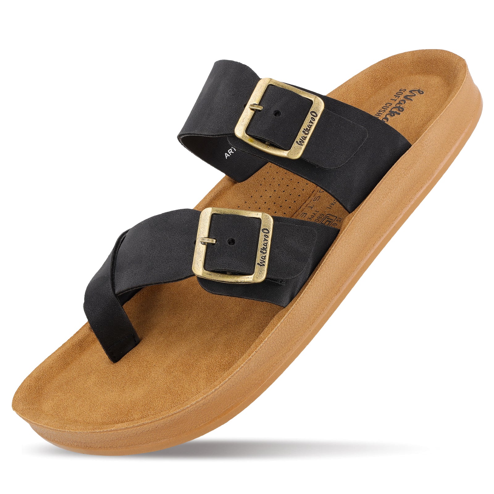 Men's Daily Wear Sandals - WGR53247 Black Beige - Image 5