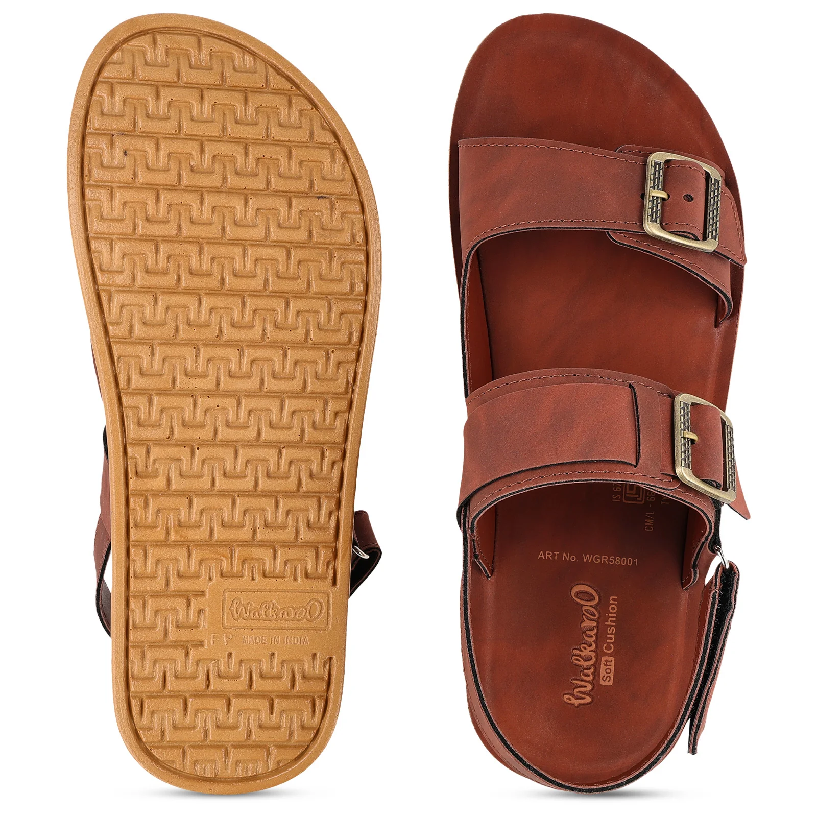 Men's Daily Wear Sandals - WGR58001 Barn Red - Image 2