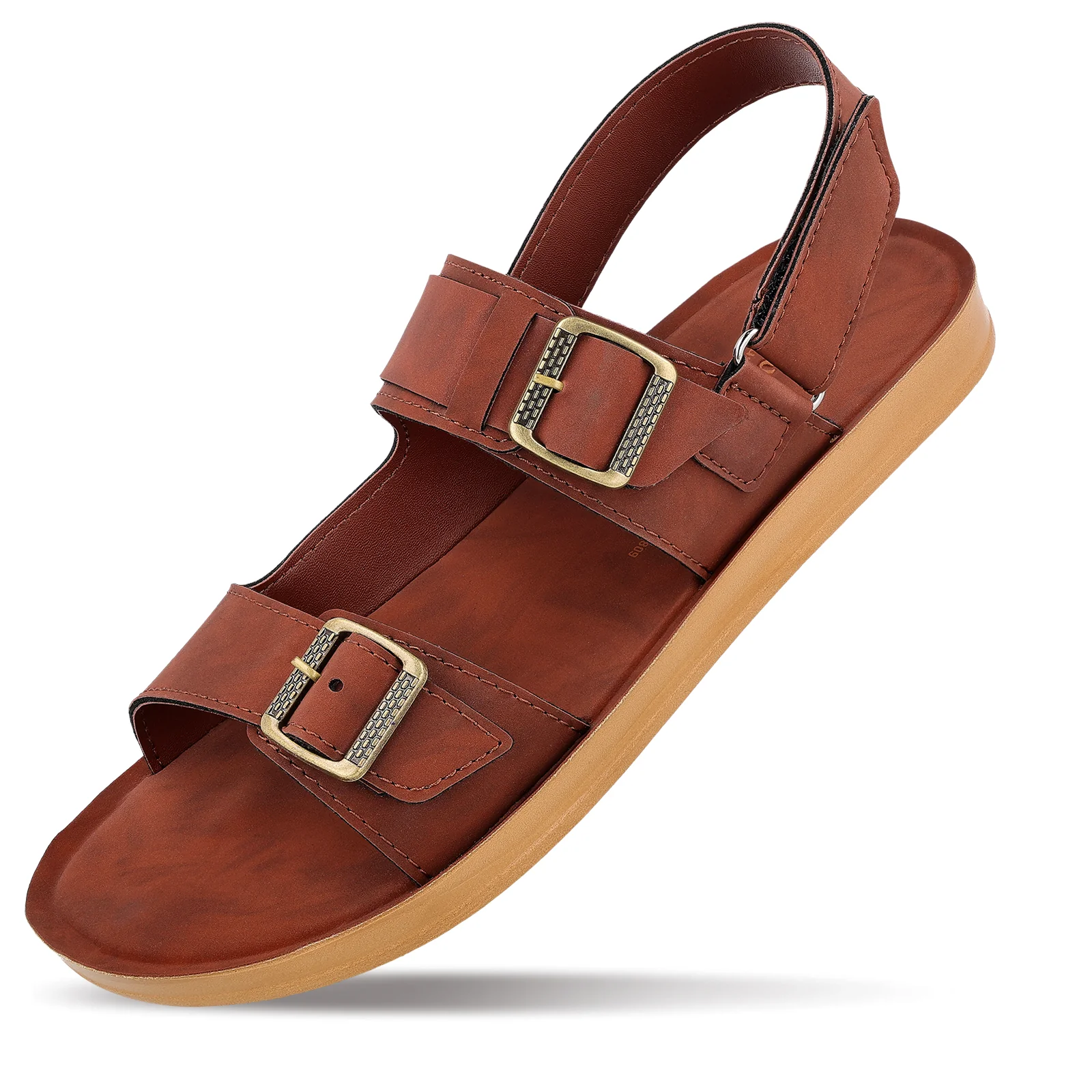 Men's Daily Wear Sandals - WGR58001 Barn Red - Image 5