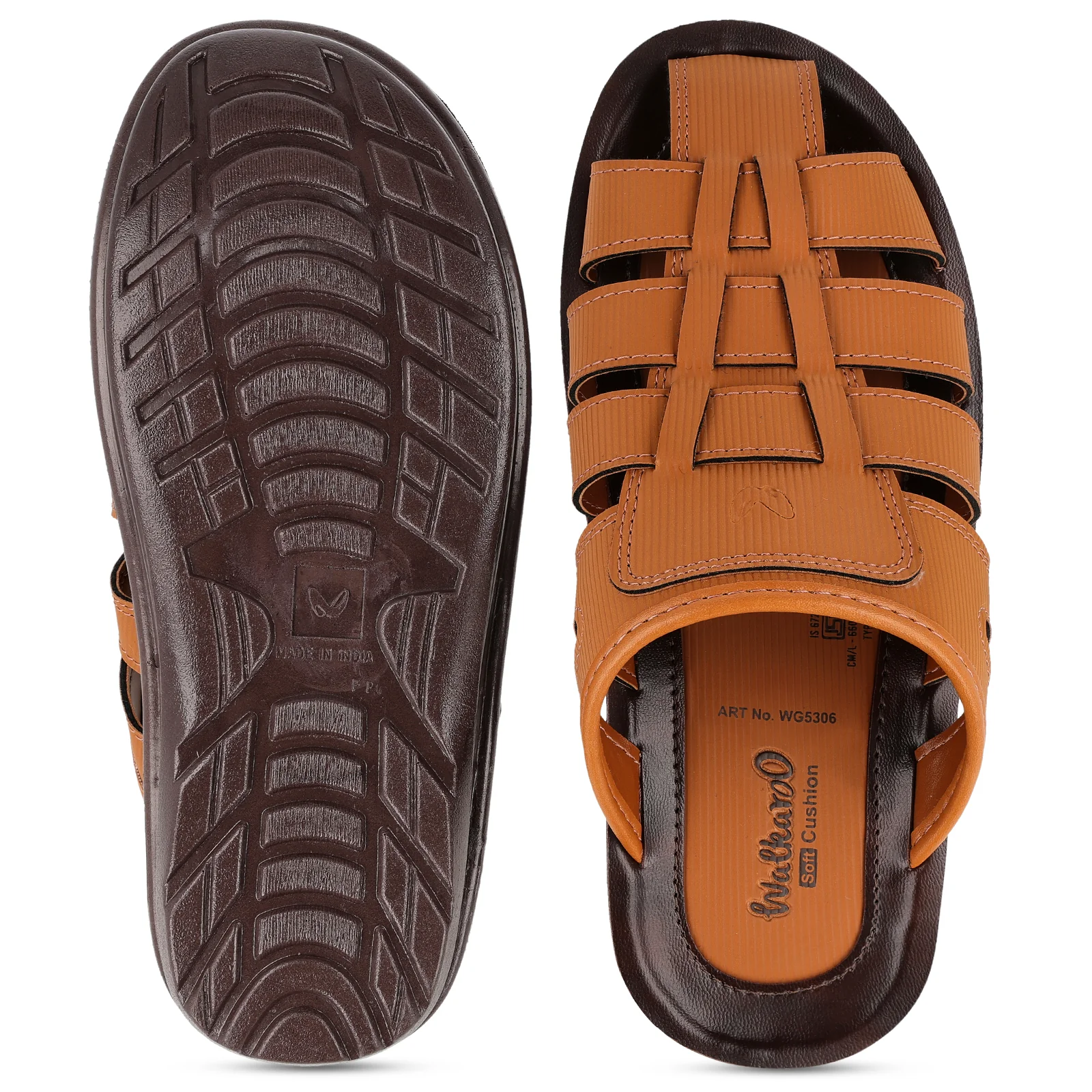 Men's Fisherman Sandals - WG5306 Brown Tan - Image 2
