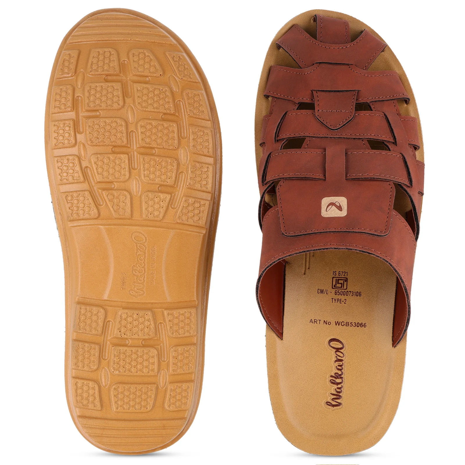 Men's Fisherman Sandals - WGB53066 Barn Red - Image 2