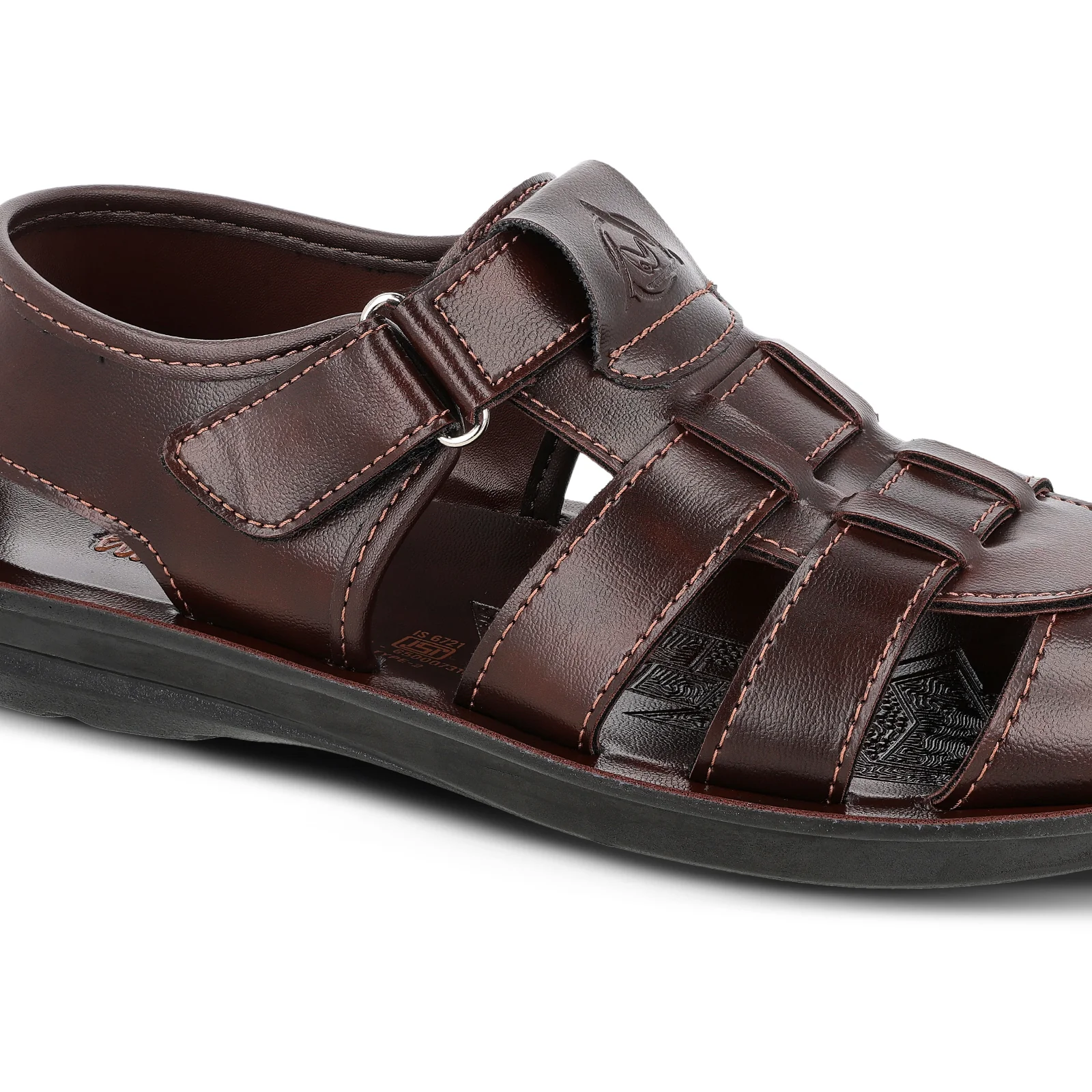 Men's Fisherman Sandals - WGR58052 Brown - Image 4