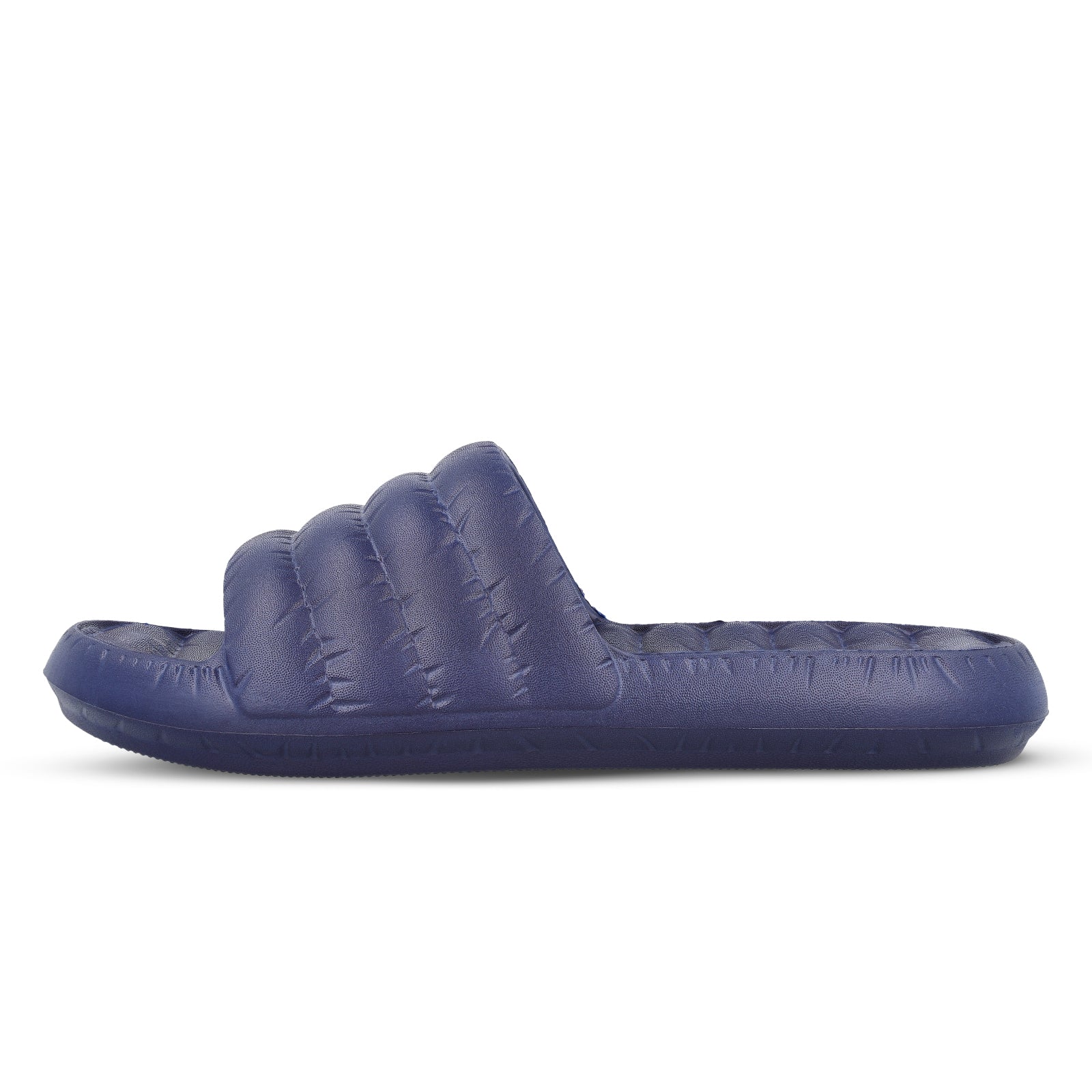 Men's Flip Flop Sliders - WC8770 Navy Blue - Image 3