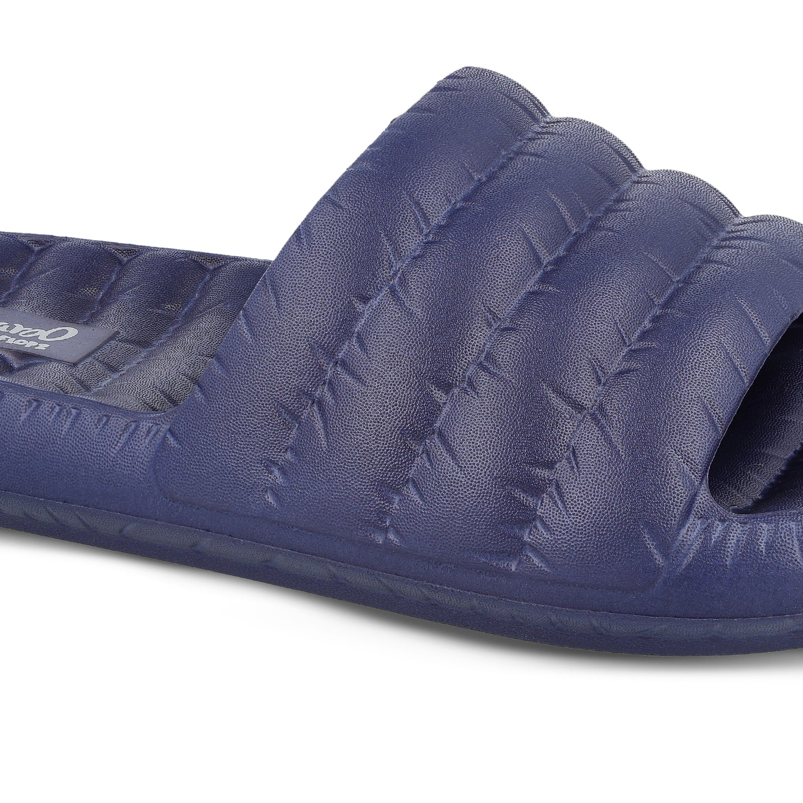 Men's Flip Flop Sliders - WC8770 Navy Blue - Image 4