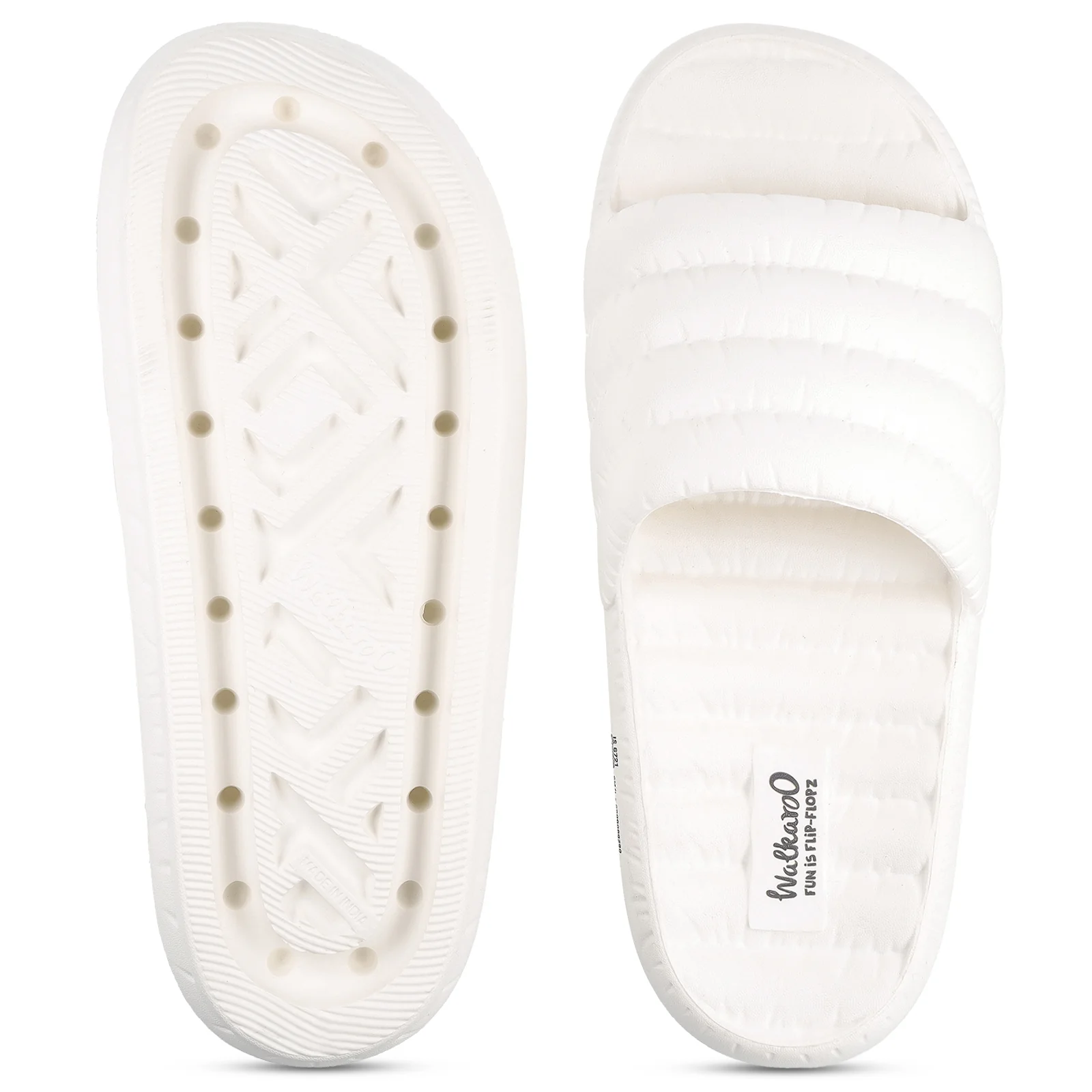 Men's Flip Flop Sliders - WC8770 White - Image 2