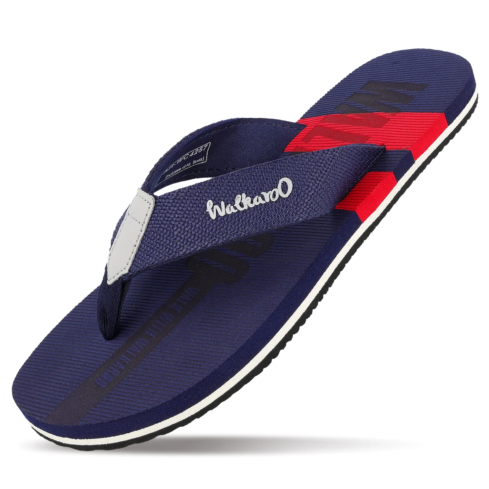 Men's Flip Flop Slippers - WC4257 Navy Blue Red - Image 5