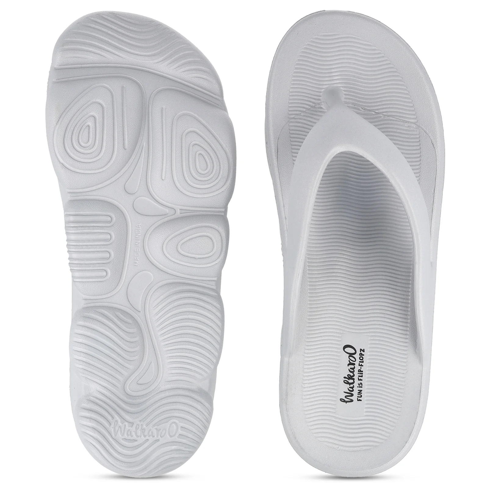 Men's Flip-Flop Slippers - WC8789 Light Grey - Image 2