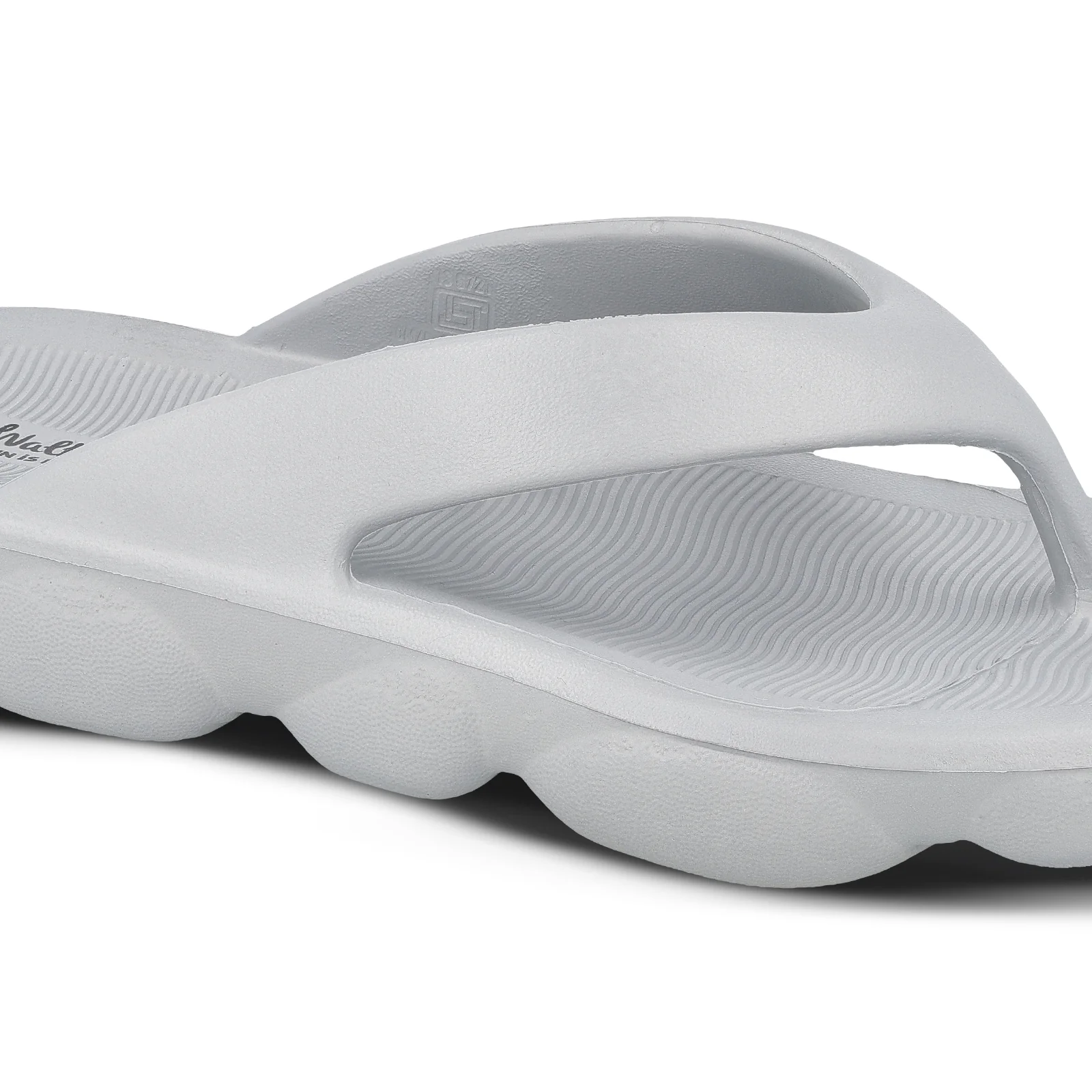 Men's Flip-Flop Slippers - WC8789 Light Grey - Image 4