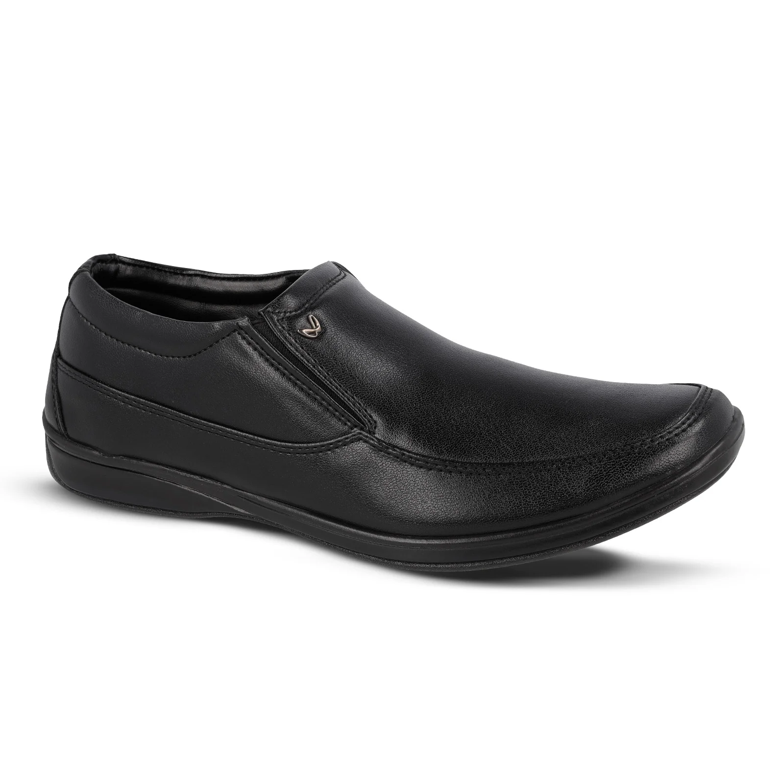 Men's Formal Shoes - WF6301 Black - Image 4