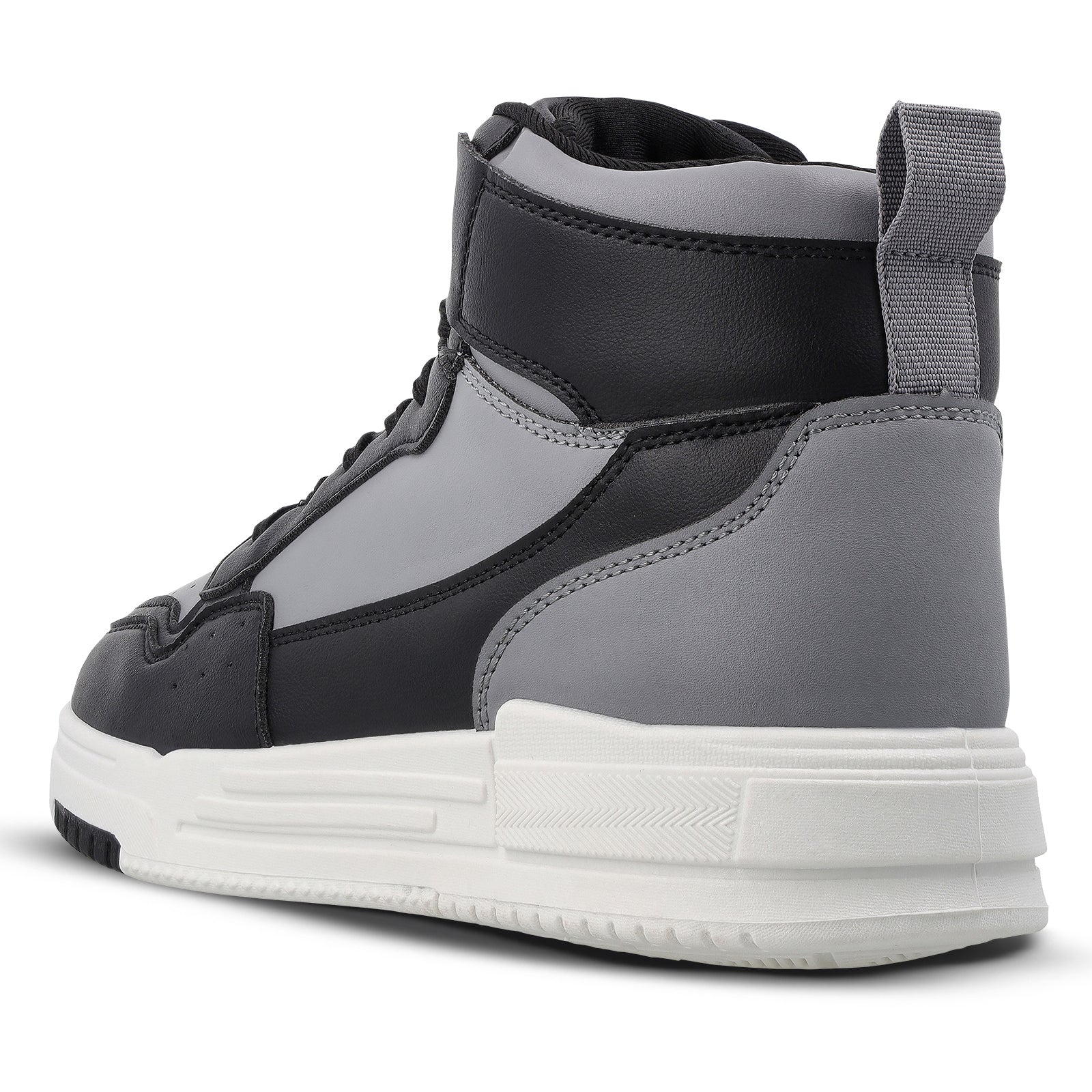 Men's High Top Sports Sneakers - WY3470 Black - Image 5