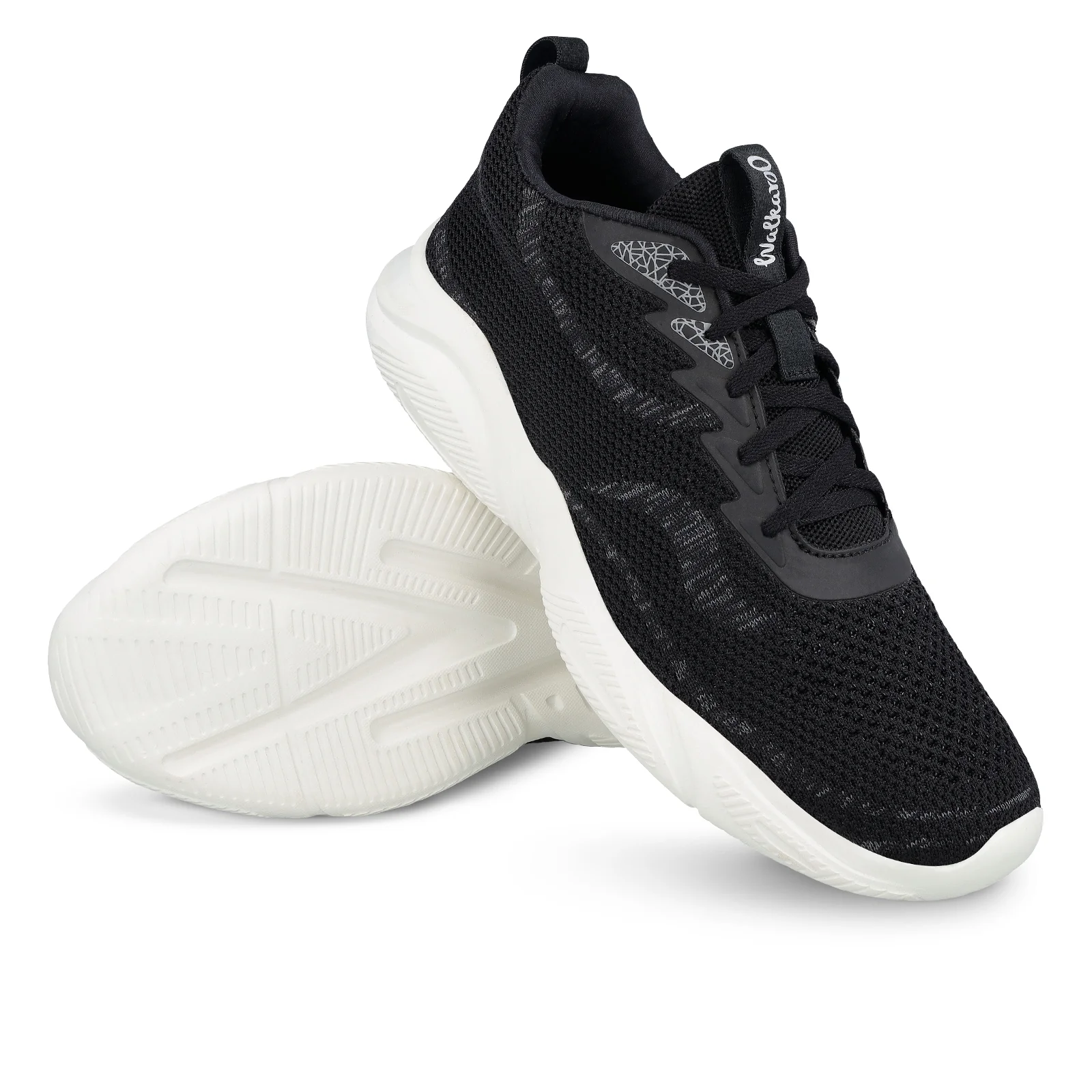 Men's Lace-up Sports Shoes - WS9554 Black - Image 7