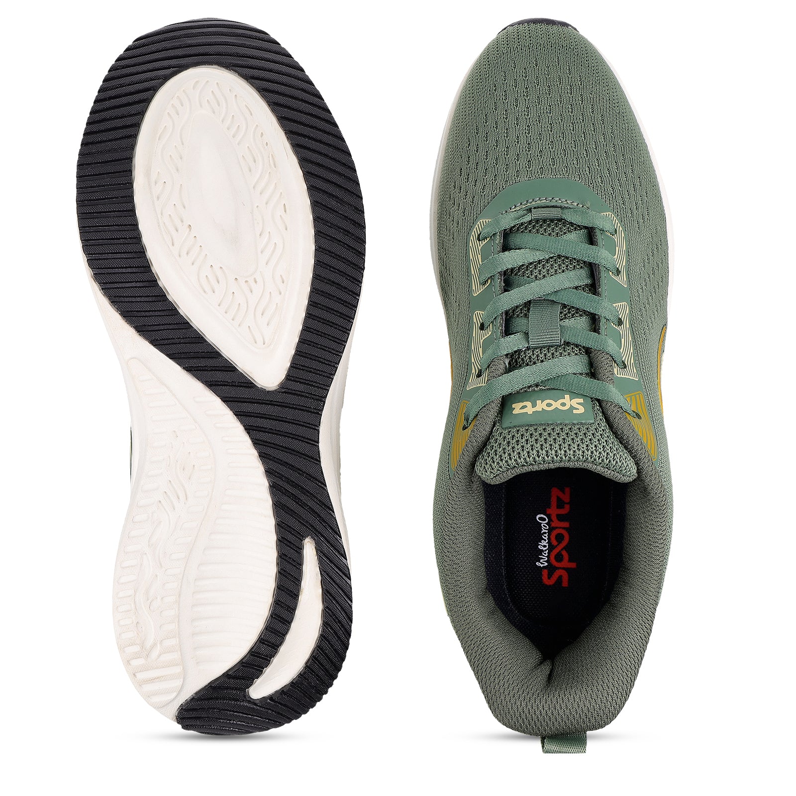 Men's Lace-up Sports Shoe - SGE21009 Olive - Image 3