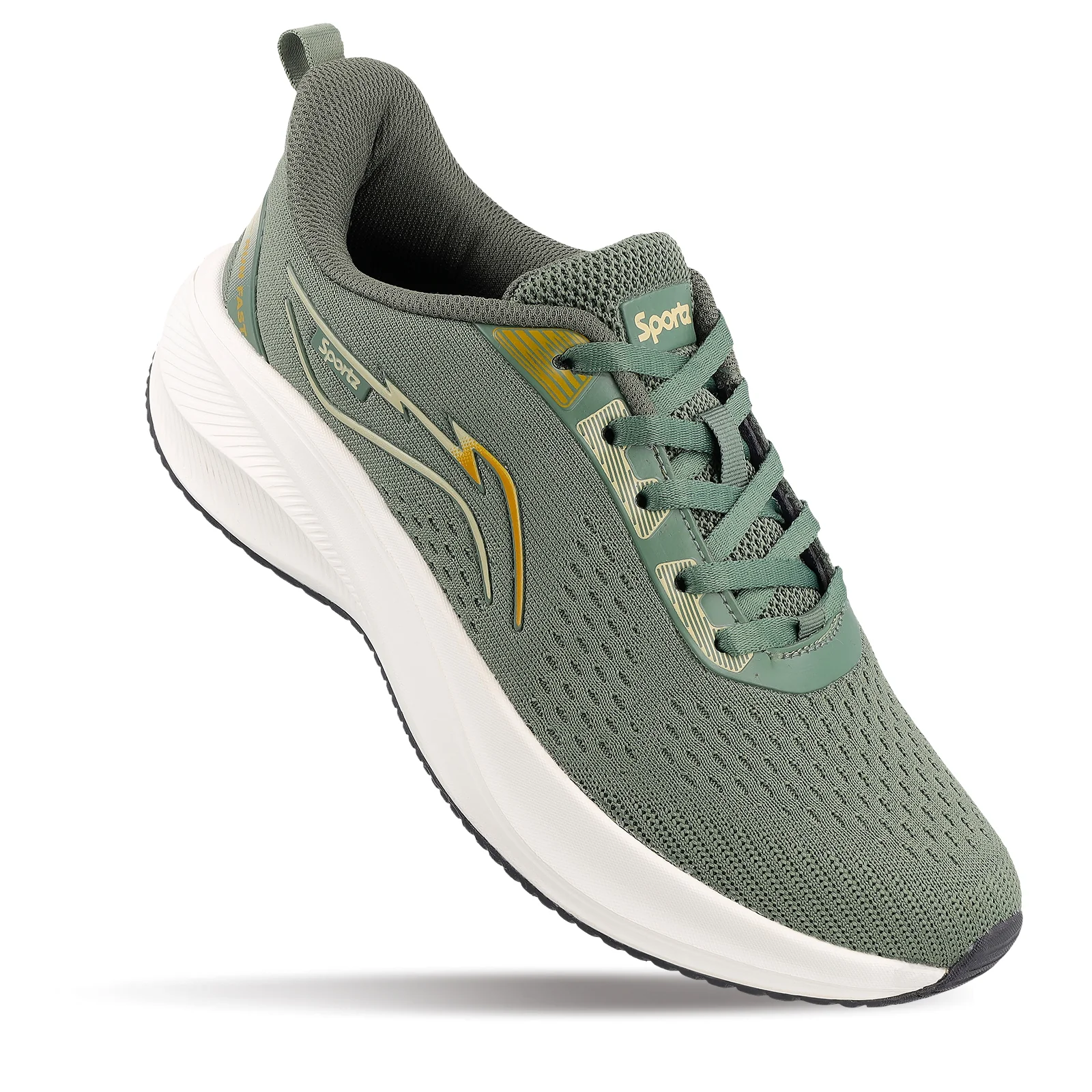 Men's Lace-up Sports Shoe - SGE21009 Olive - Image 4